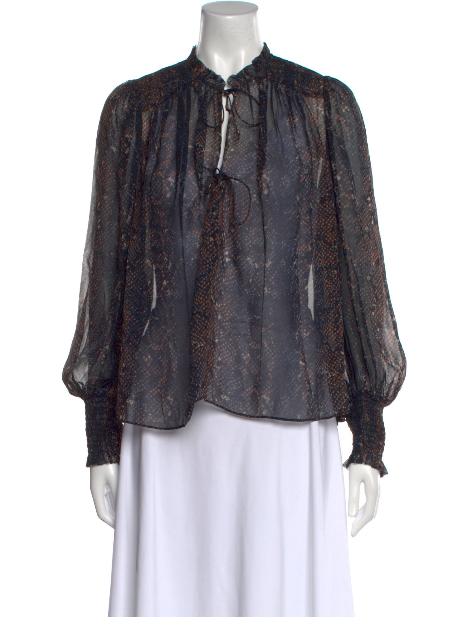 Ulla Johnson Silk Printed Blouse
