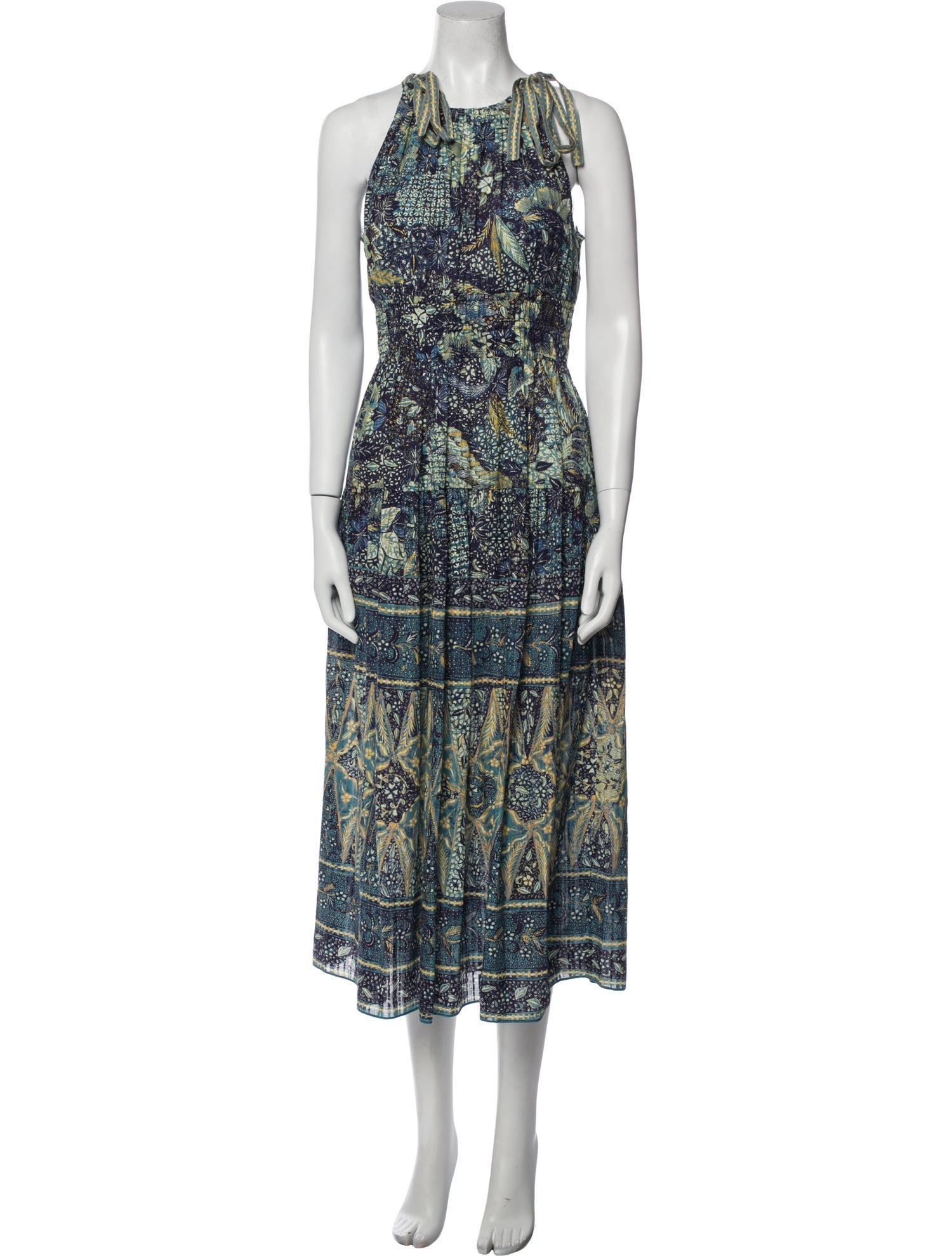 Ulla Johnson Paisley Print Midi Length Dress
