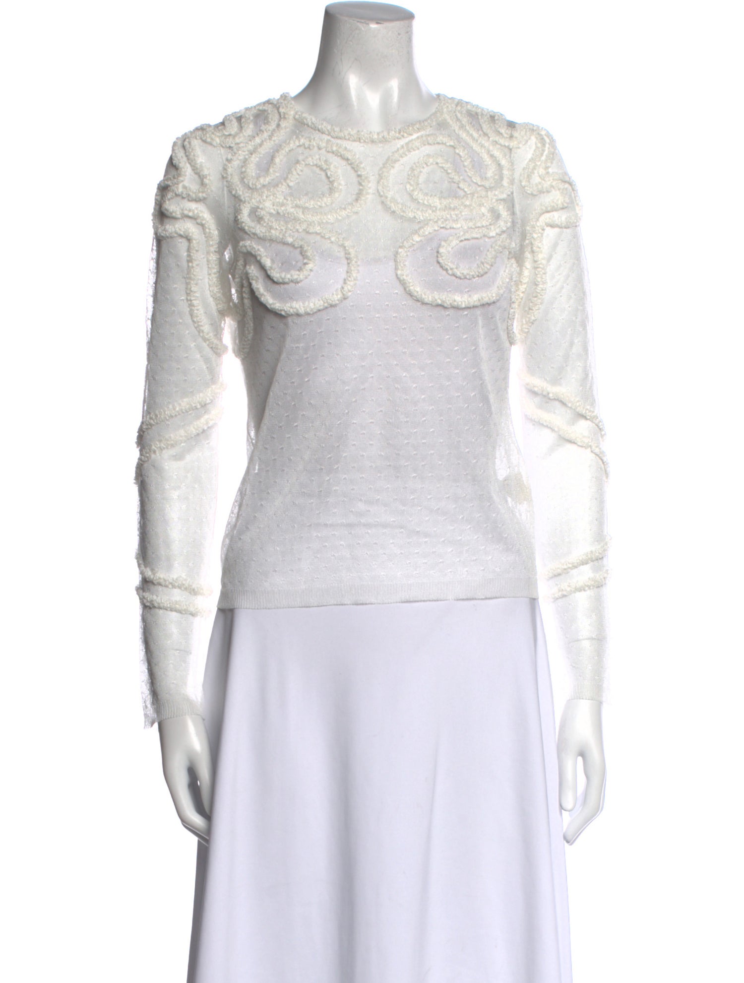 Ulla Johnson Lace Crew Neck Top