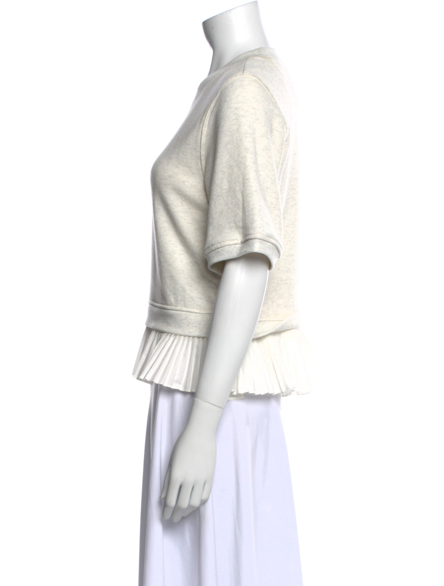 Ulla Johnson Crew Neck Short Sleeve Sweatshirt