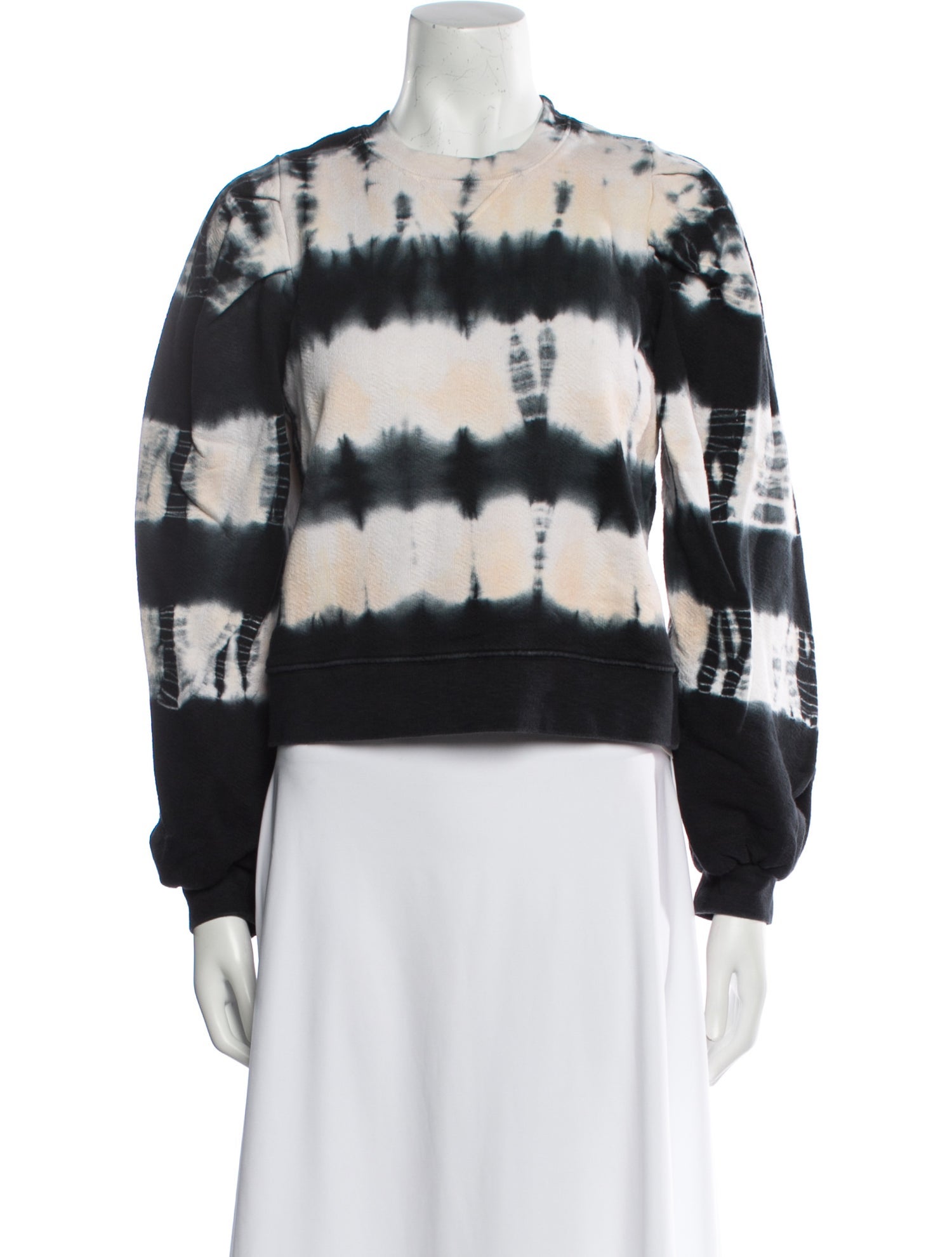 Ulla Johnson Tie-Dye Print Crew Neck Sweatshirt