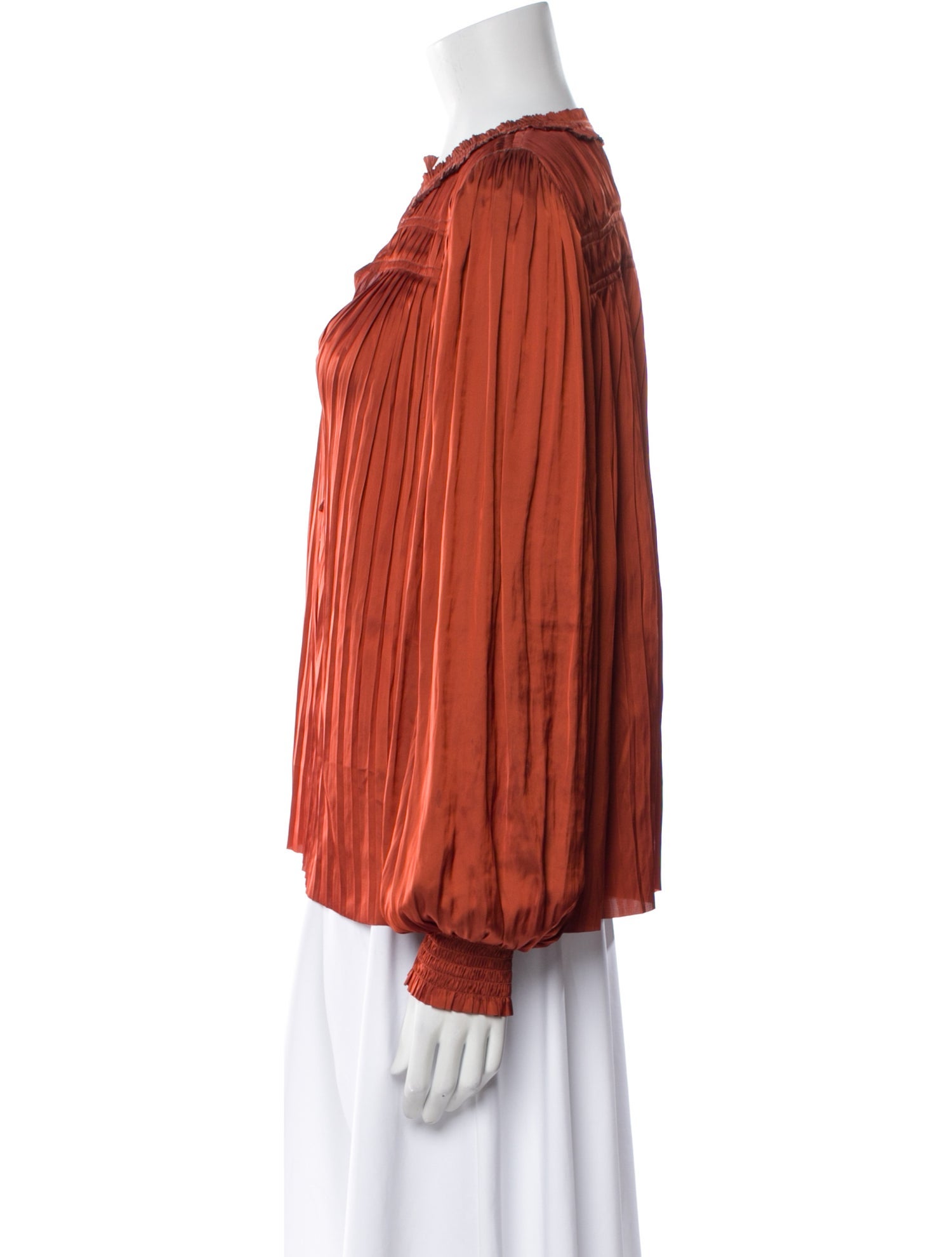 Ulla Johnson V-Neck Long Sleeve Blouse