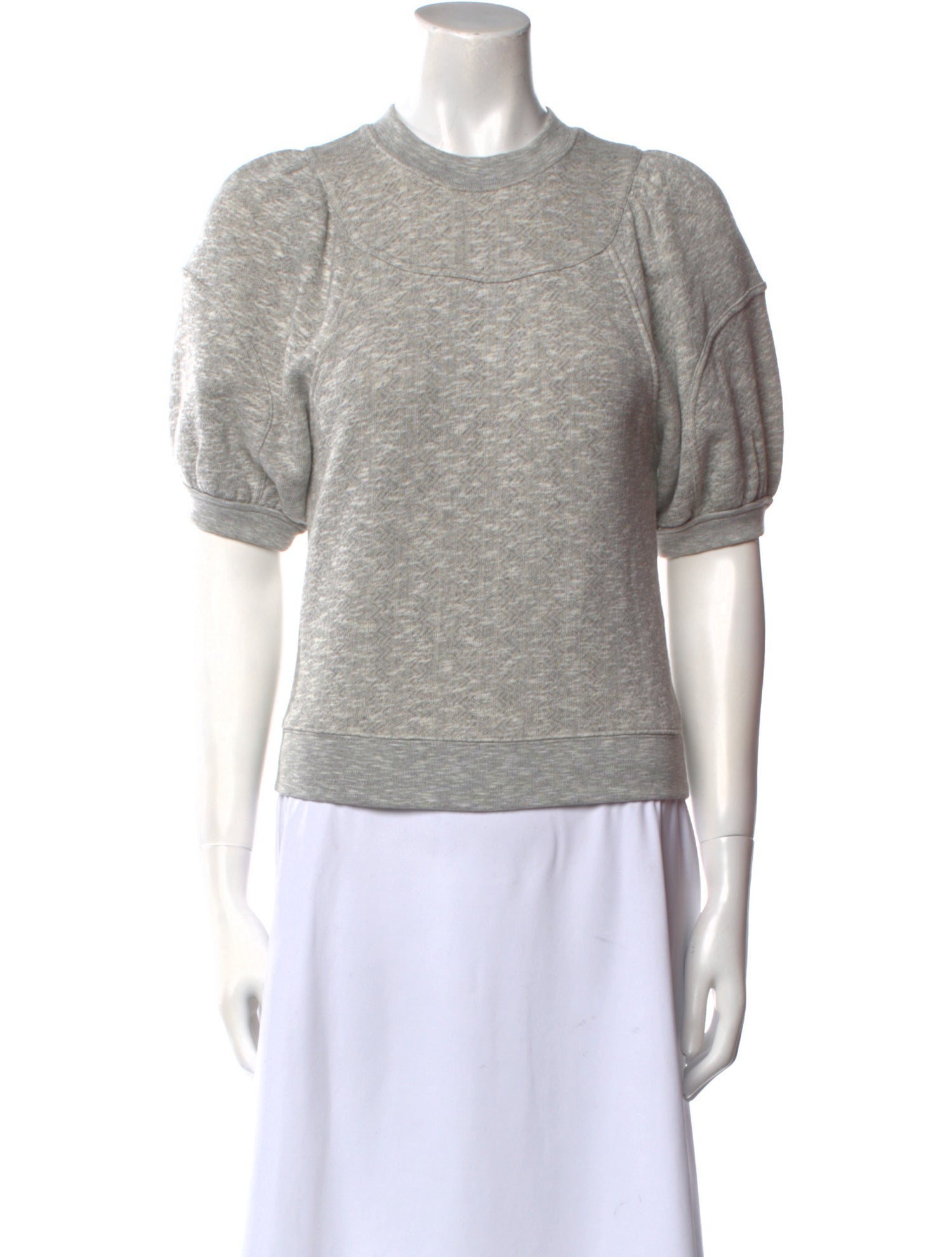 Ulla Johnson Crew Neck Short Sleeve Sweatshirt