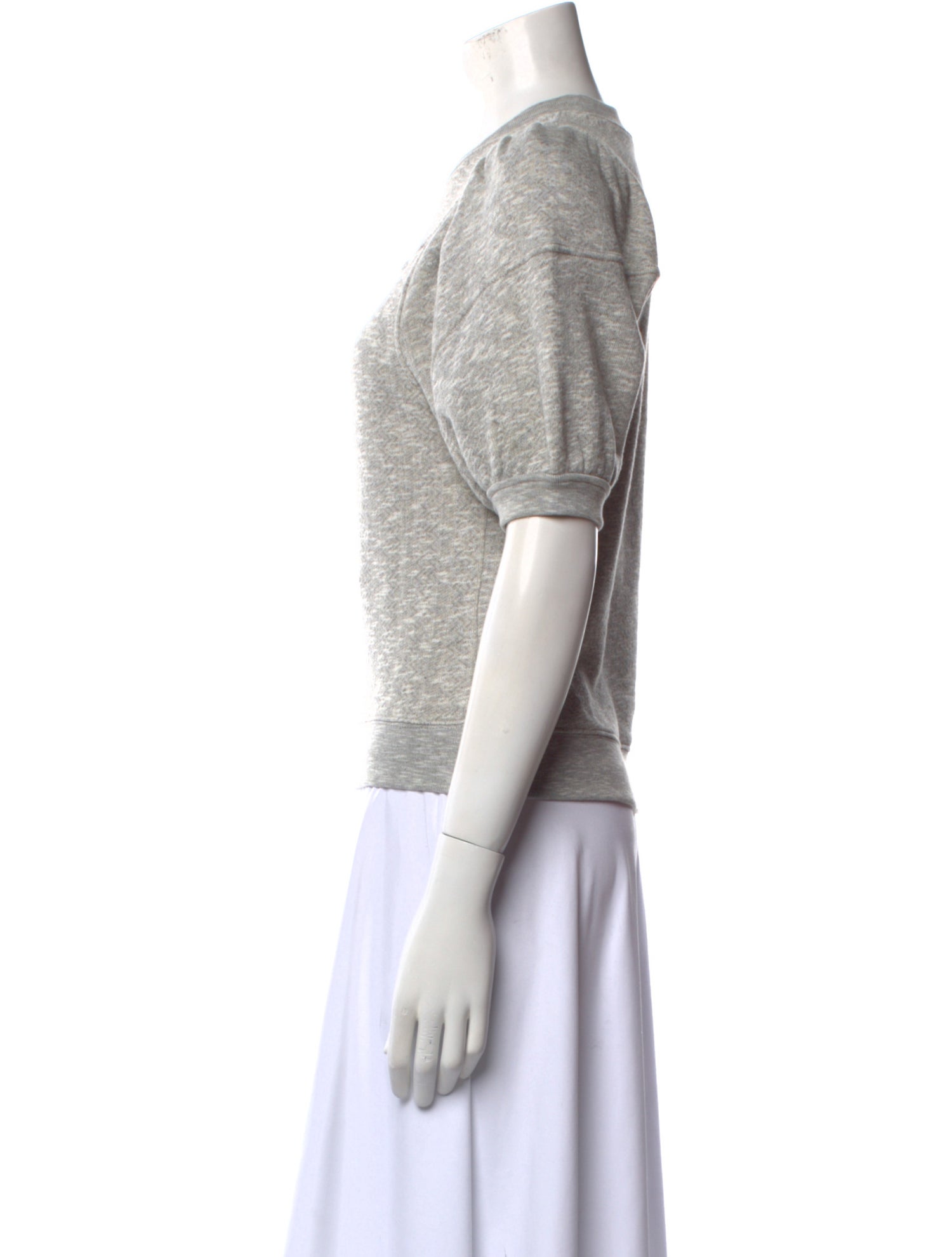 Ulla Johnson Crew Neck Short Sleeve Sweatshirt