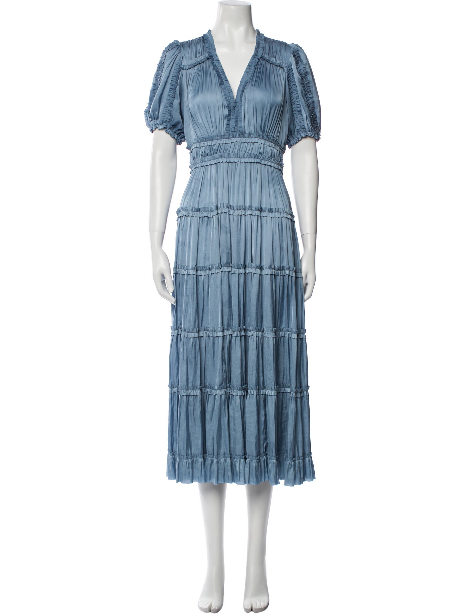 Ulla Johnson V-Neck Long Dress