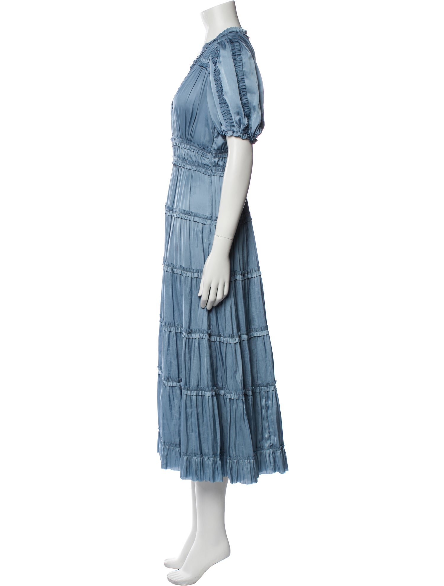 Ulla Johnson V-Neck Long Dress