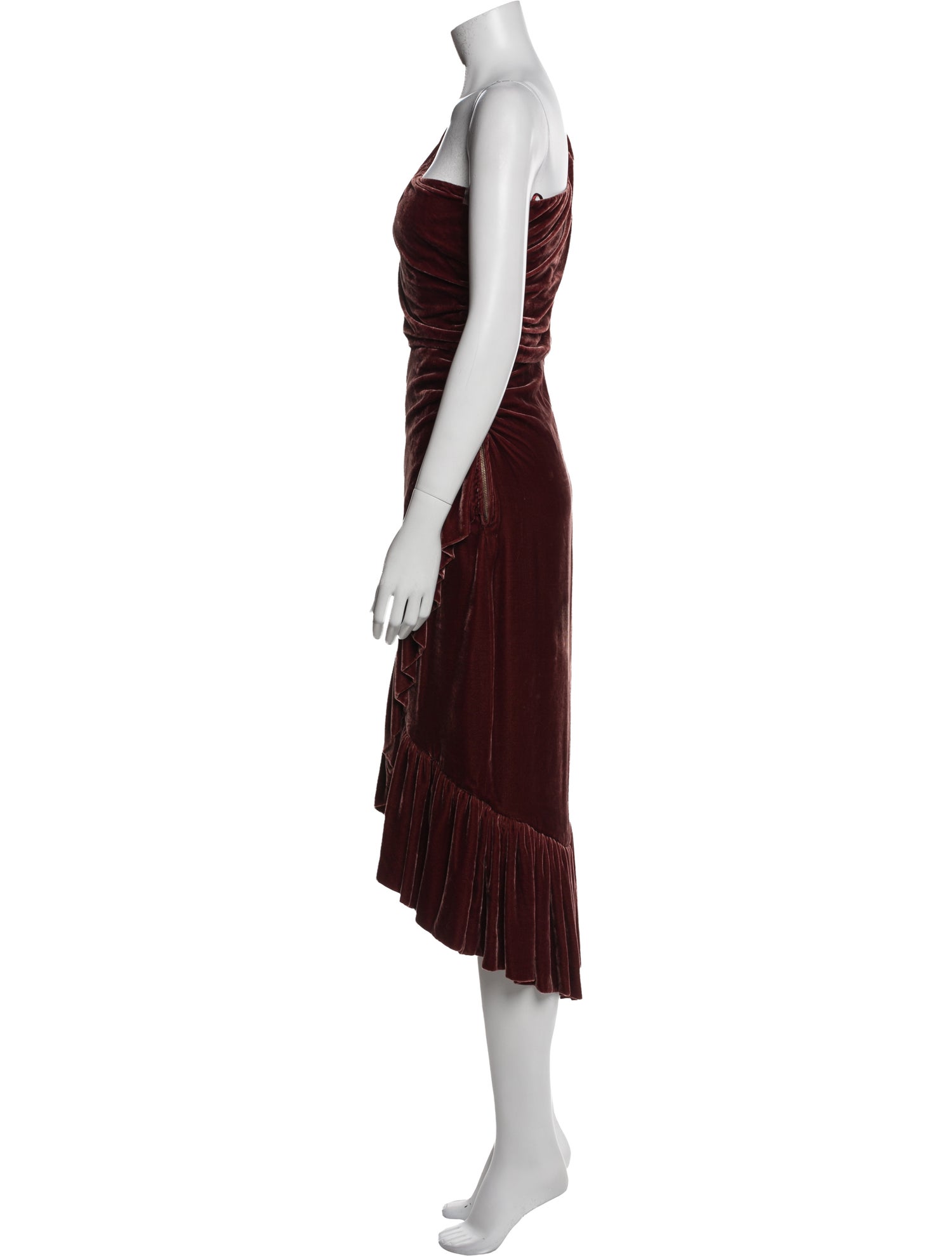 Ulla Johnson Velour Midi Length Dress