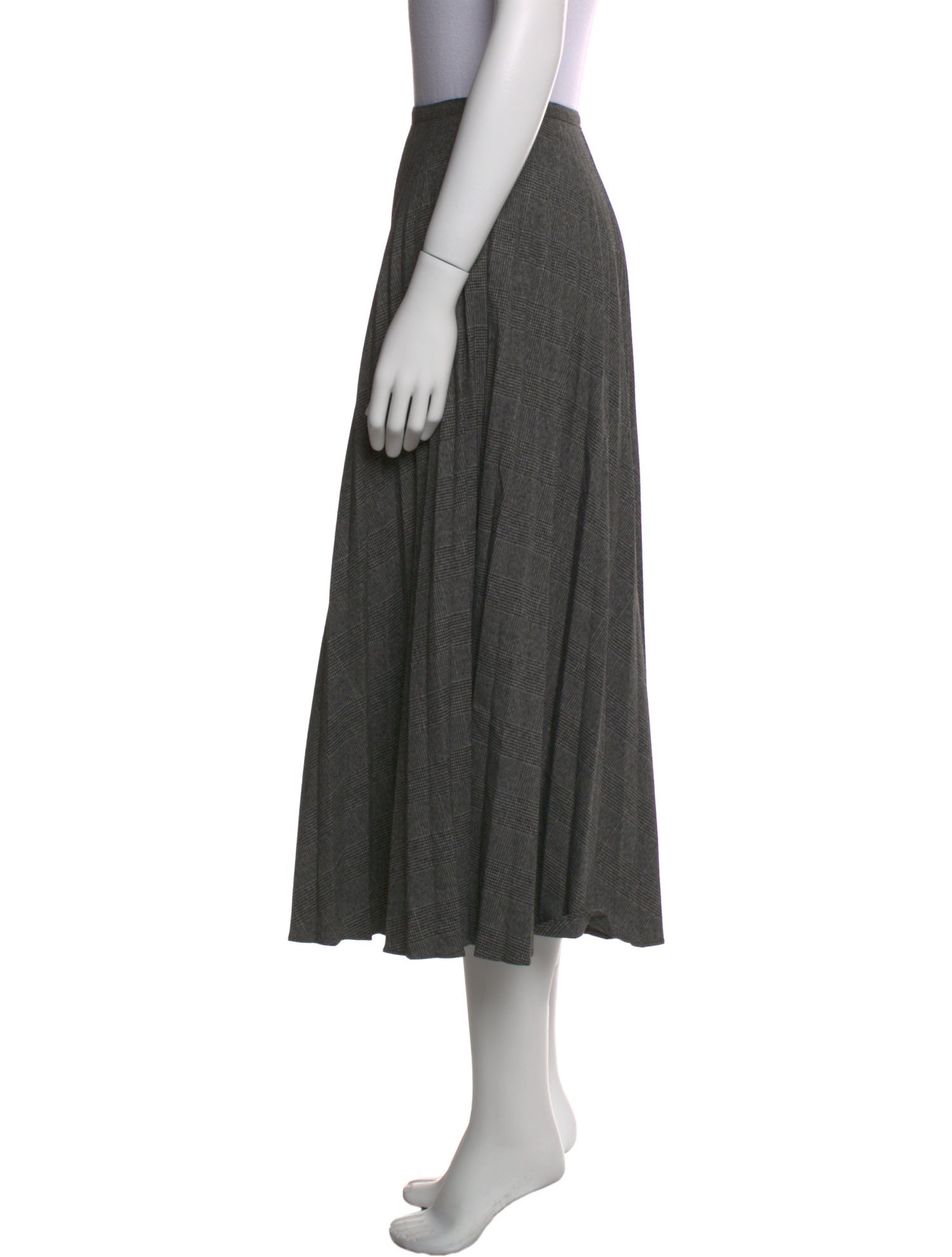 Ulla Johnson Pleated Accents Midi Length Skirt