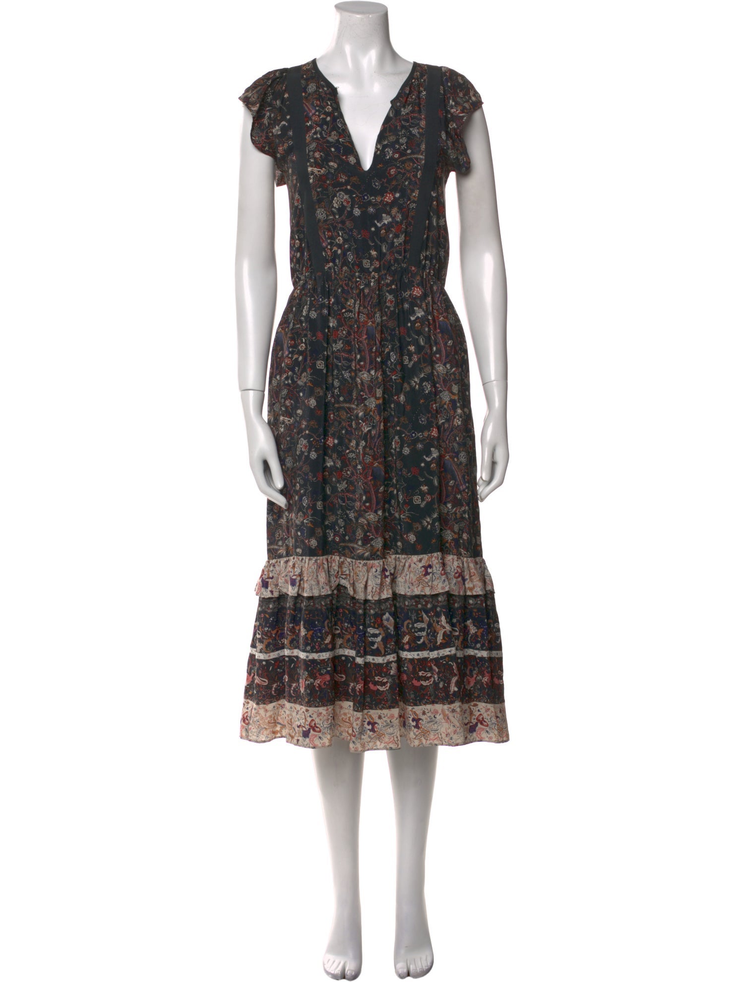 Ulla Johnson Silk Midi Length Dress