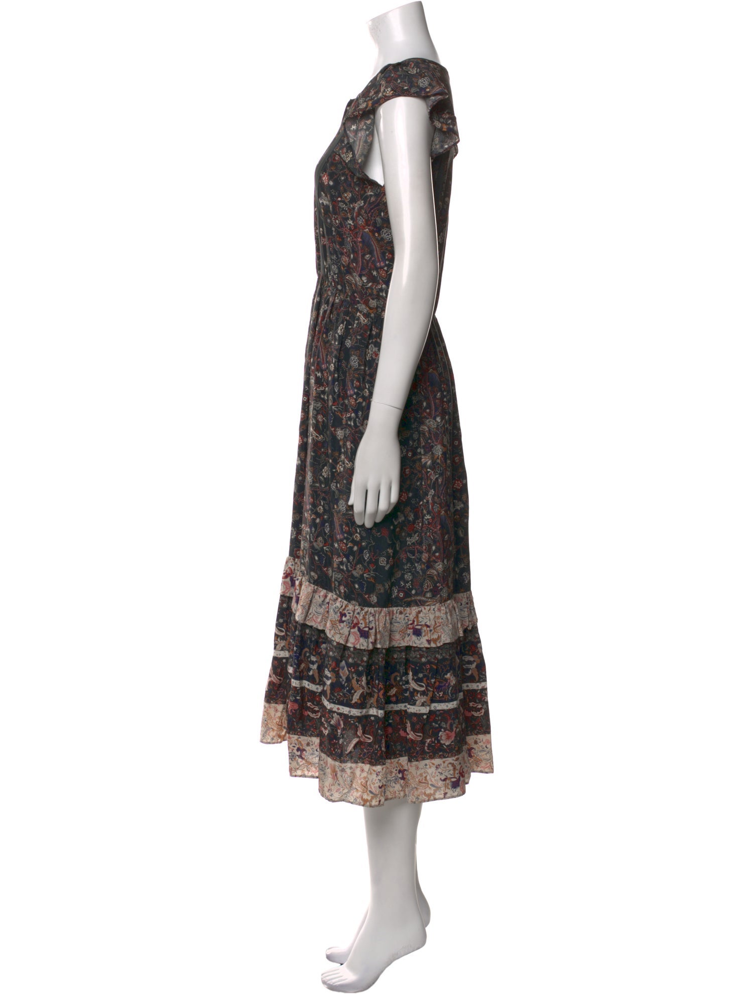 Ulla Johnson Silk Midi Length Dress