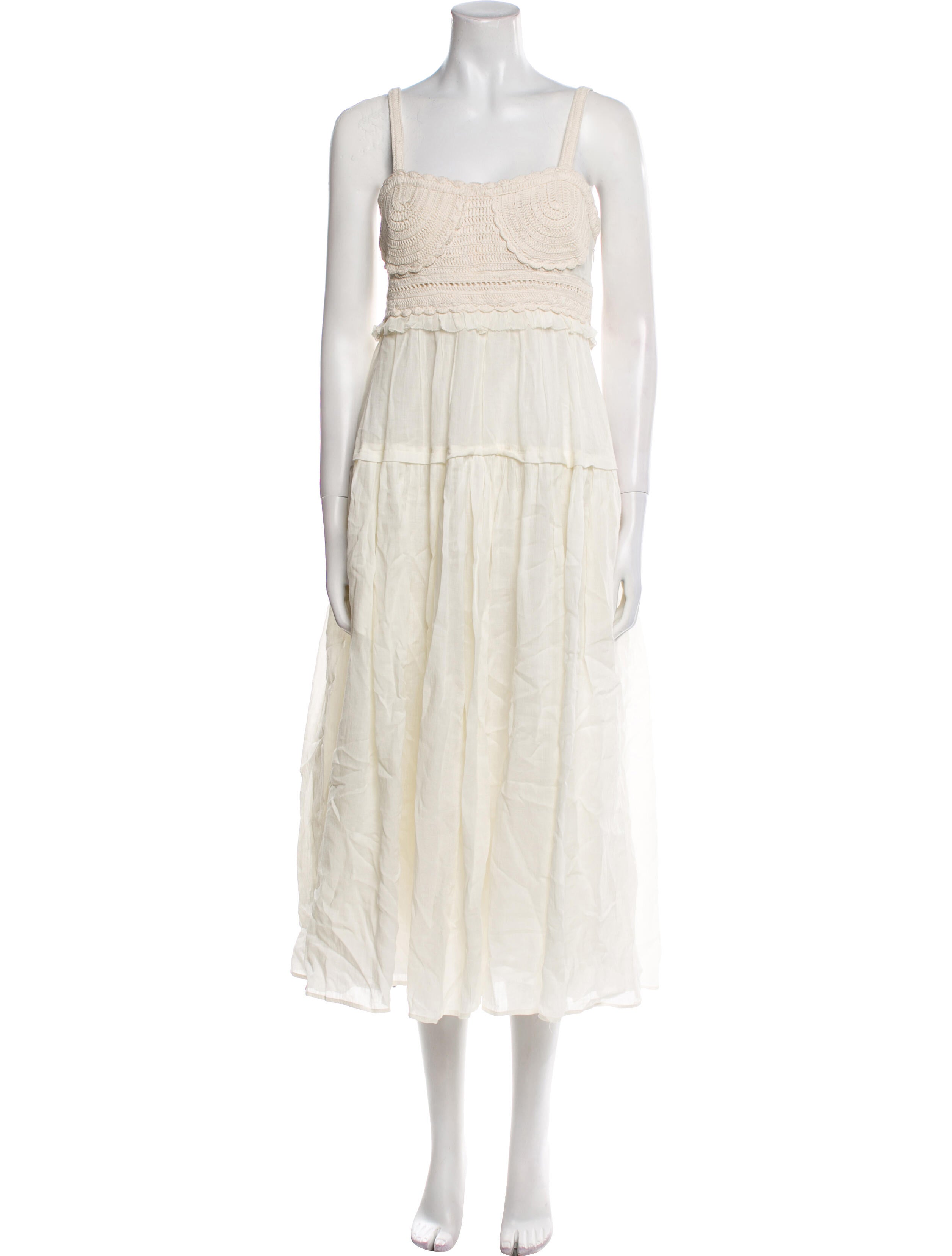 Ulla Johnson Square Neckline Long Dress