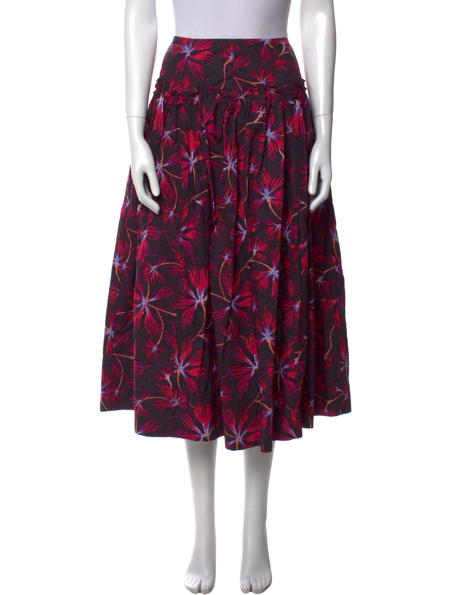 Ulla Johnson Floral Print Midi Length Skirt w/ Tags