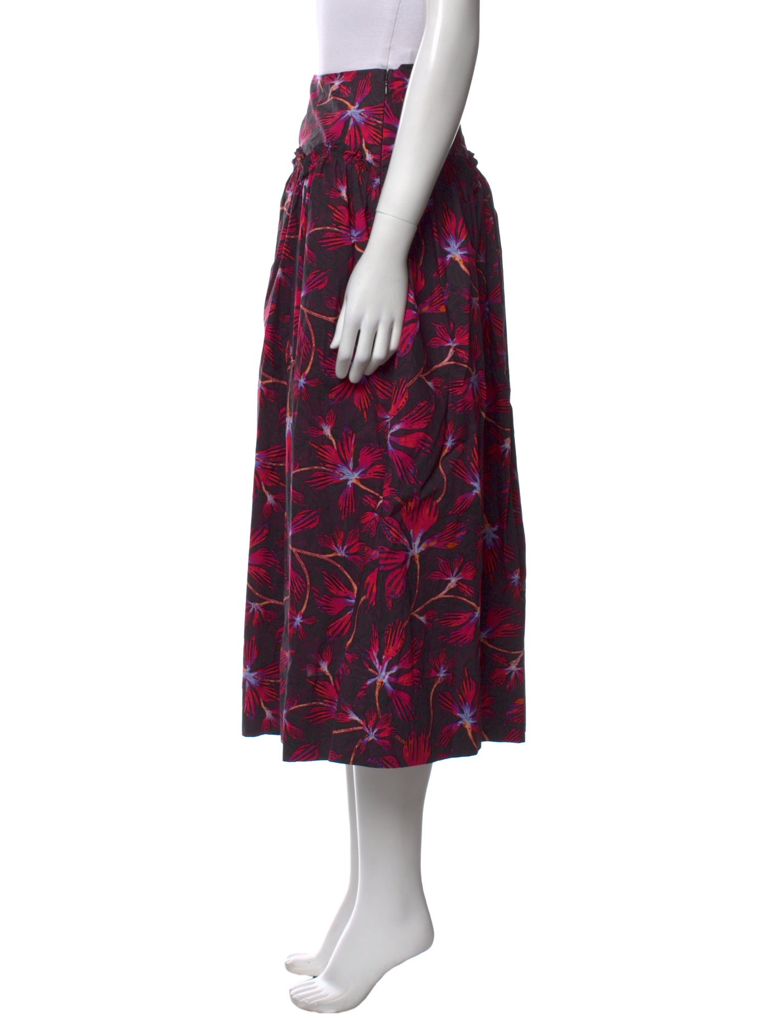 Ulla Johnson Floral Print Midi Length Skirt w/ Tags