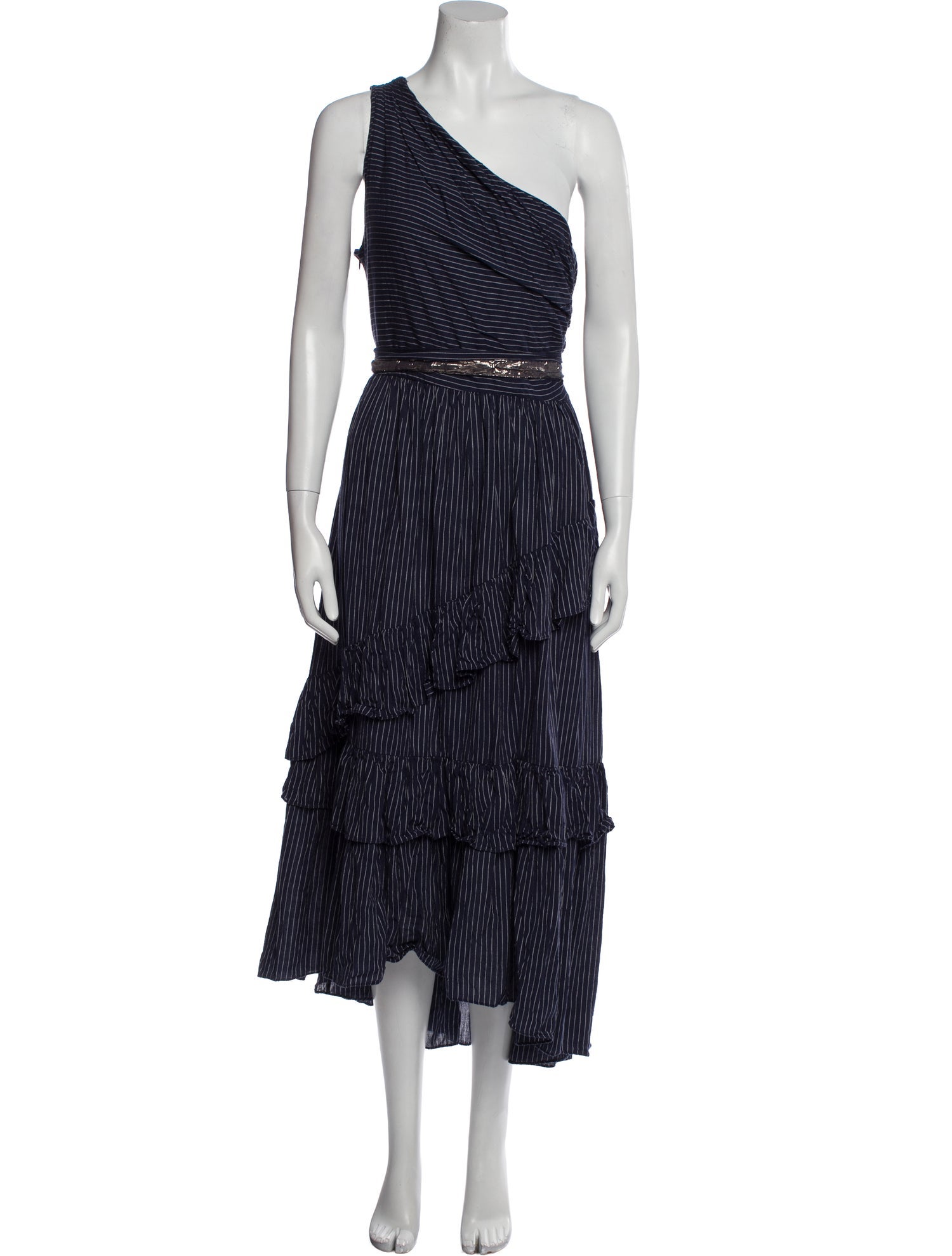 Ulla Johnson Striped Midi Length Dress