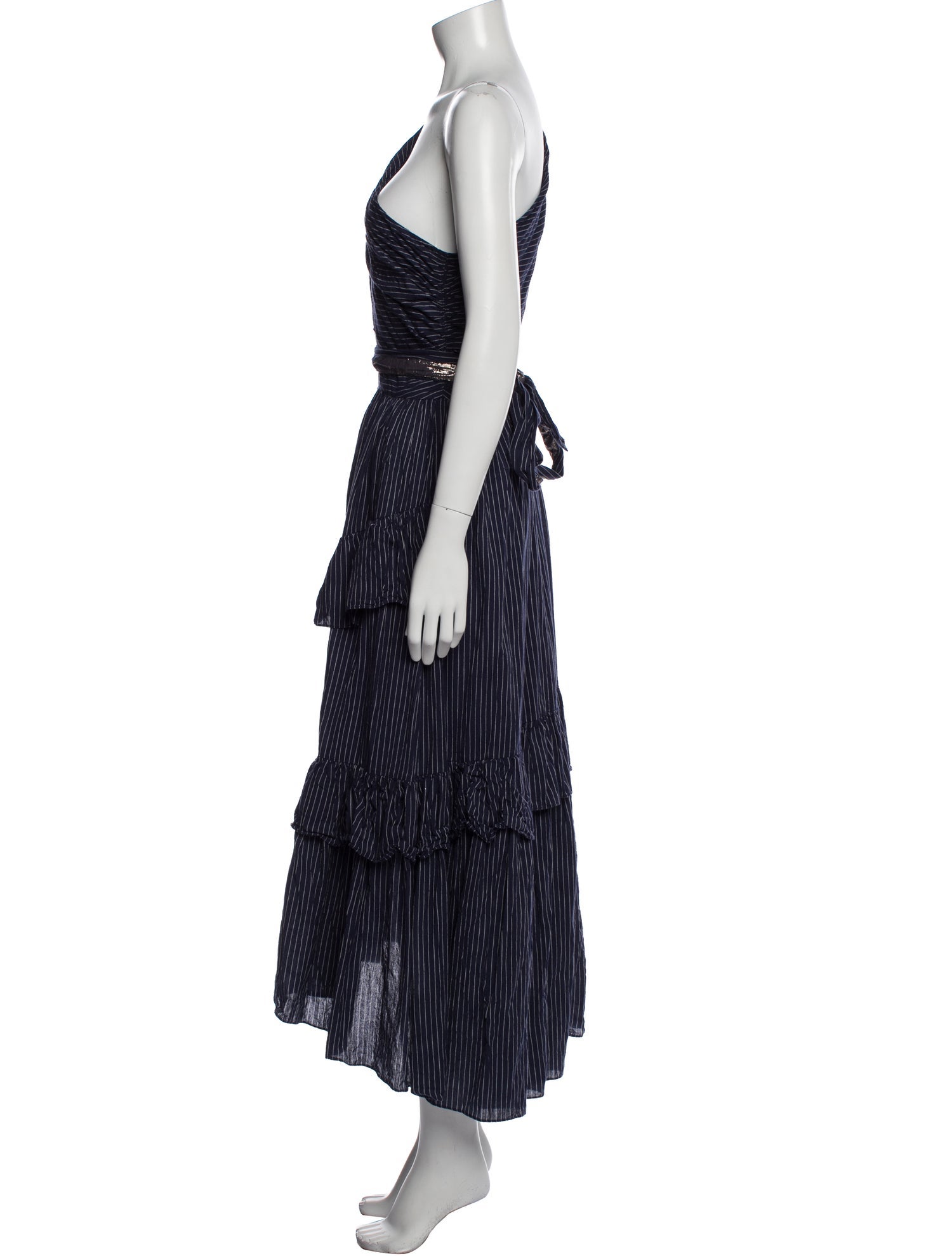 Ulla Johnson Striped Midi Length Dress