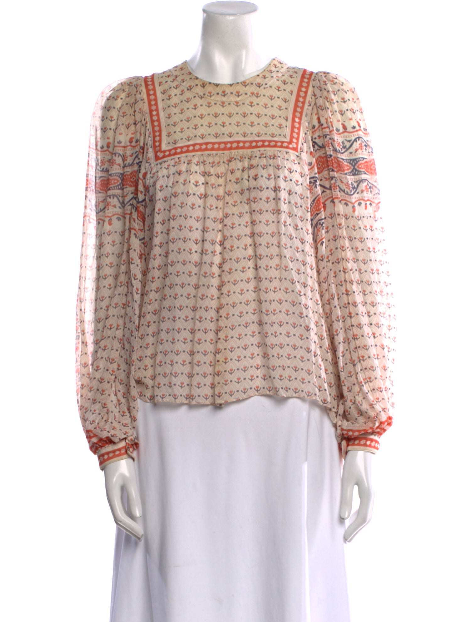 Ulla Johnson Silk Printed Blouse