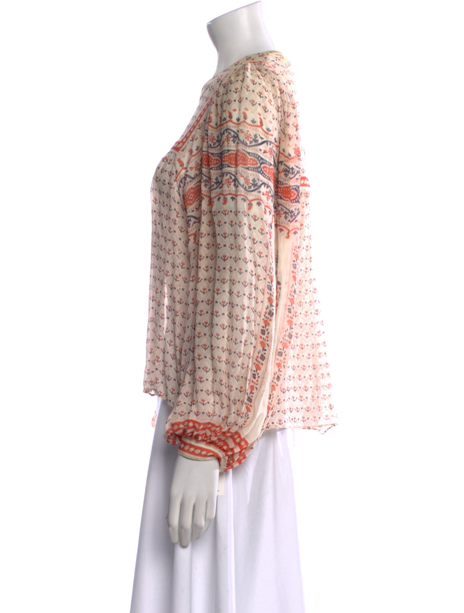 Ulla Johnson Silk Printed Blouse