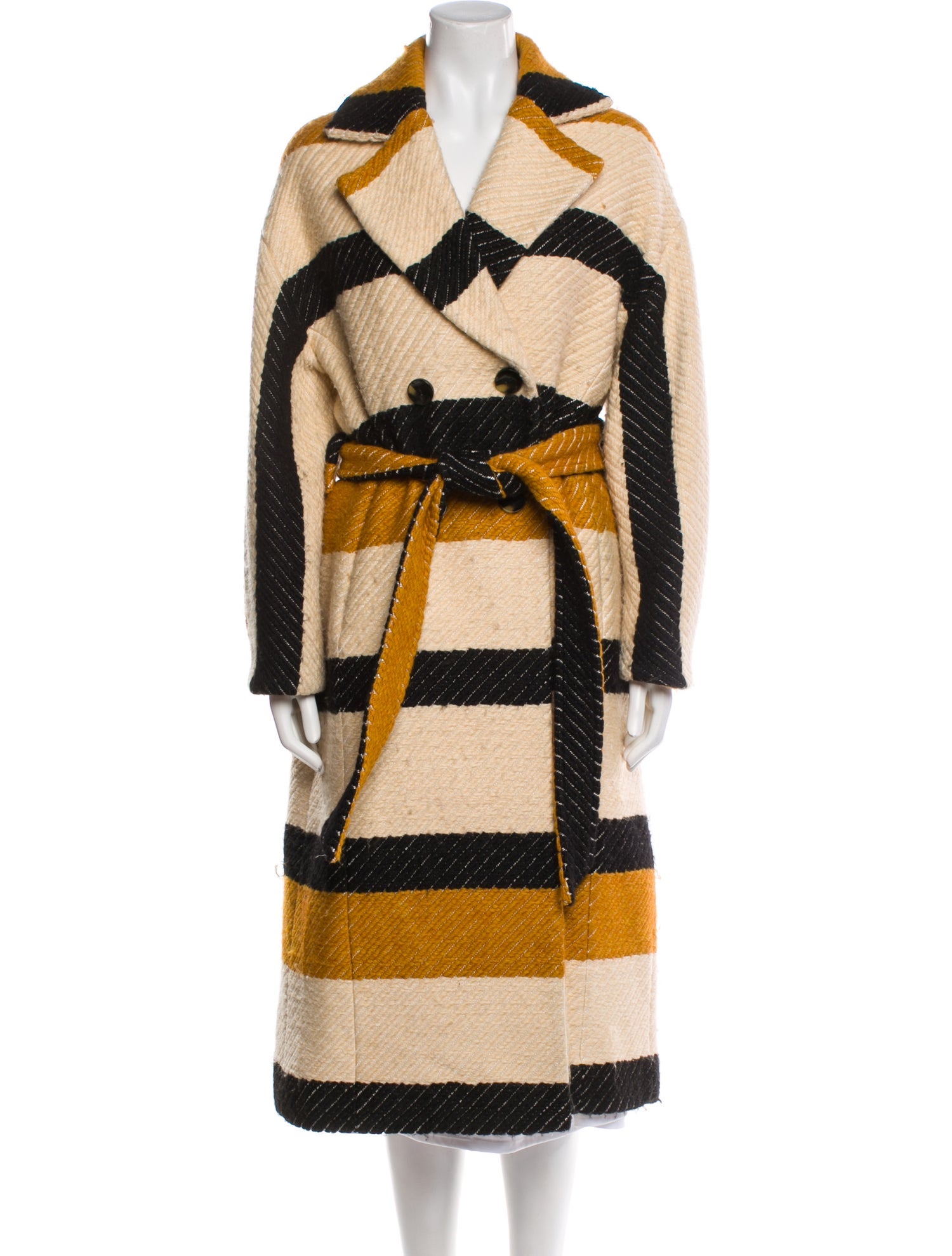 Ulla Johnson Striped Trench Coat
