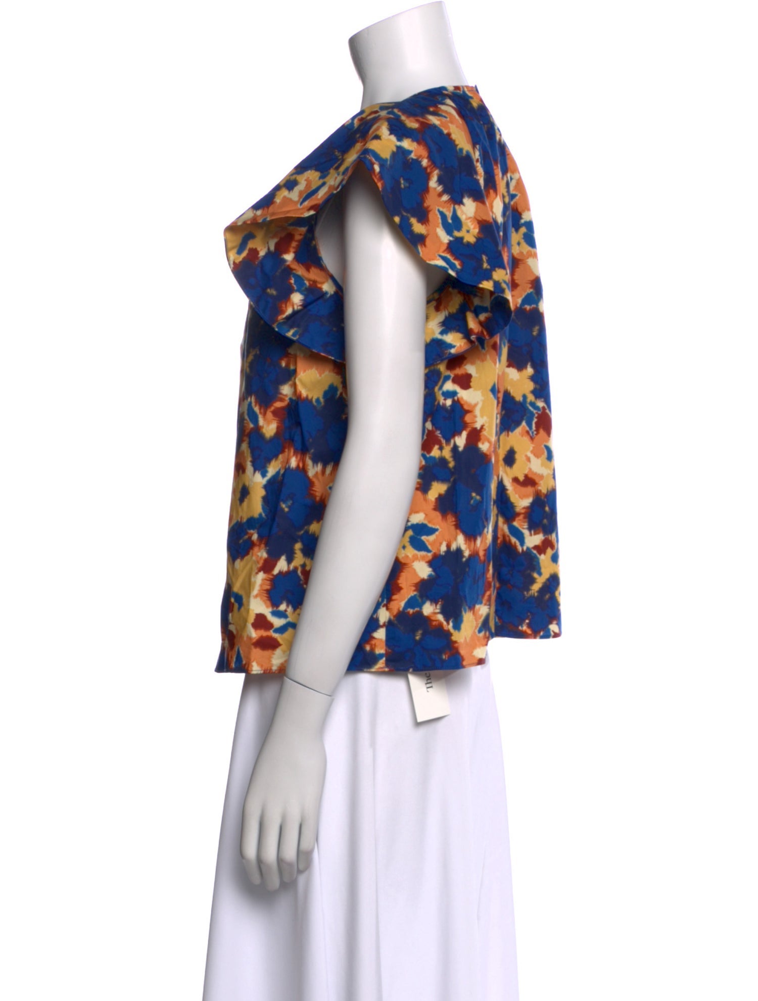 Ulla Johnson Floral Print Crew Neck Blouse w/ Tags