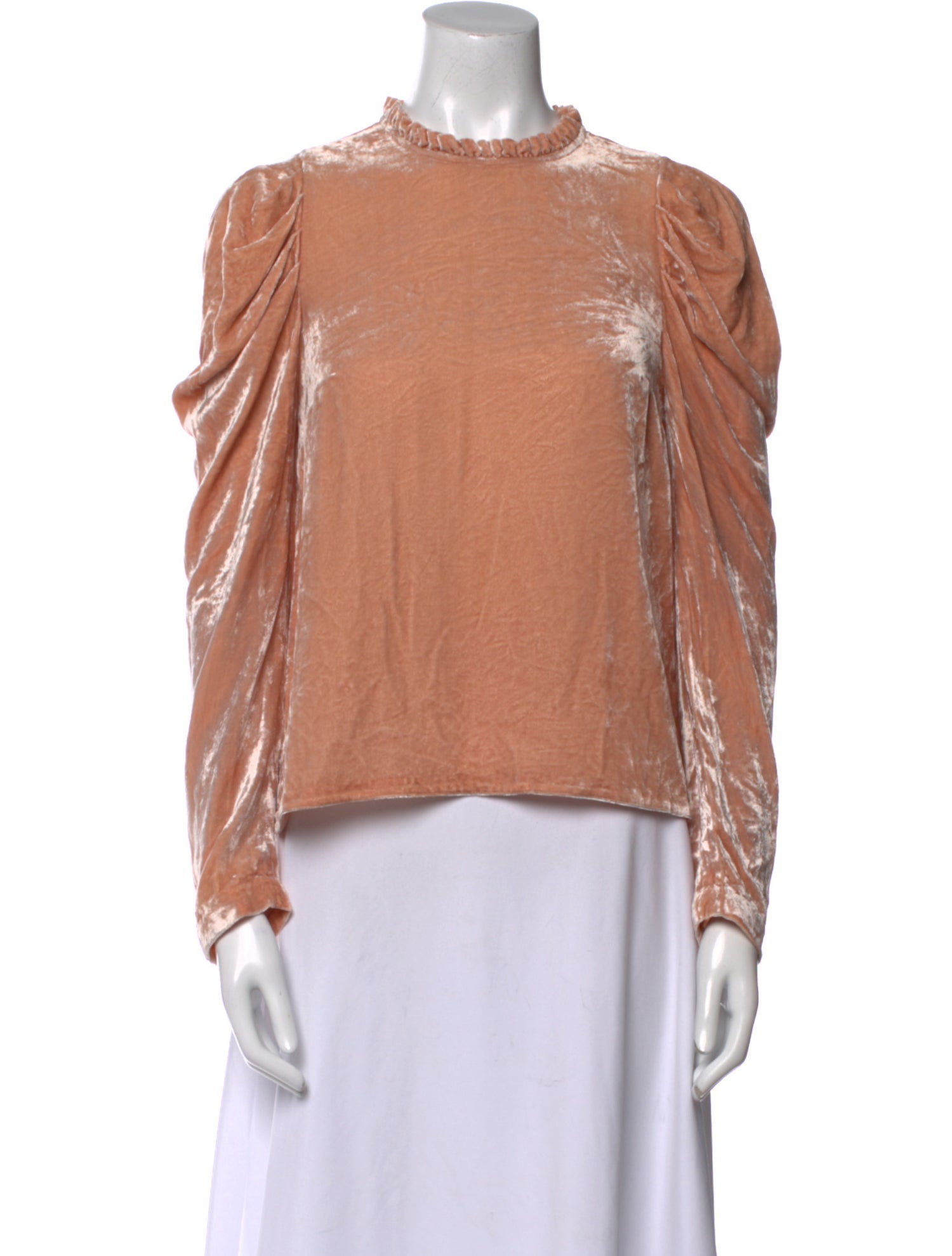 Ulla Johnson Velvet Mock Neck Blouse