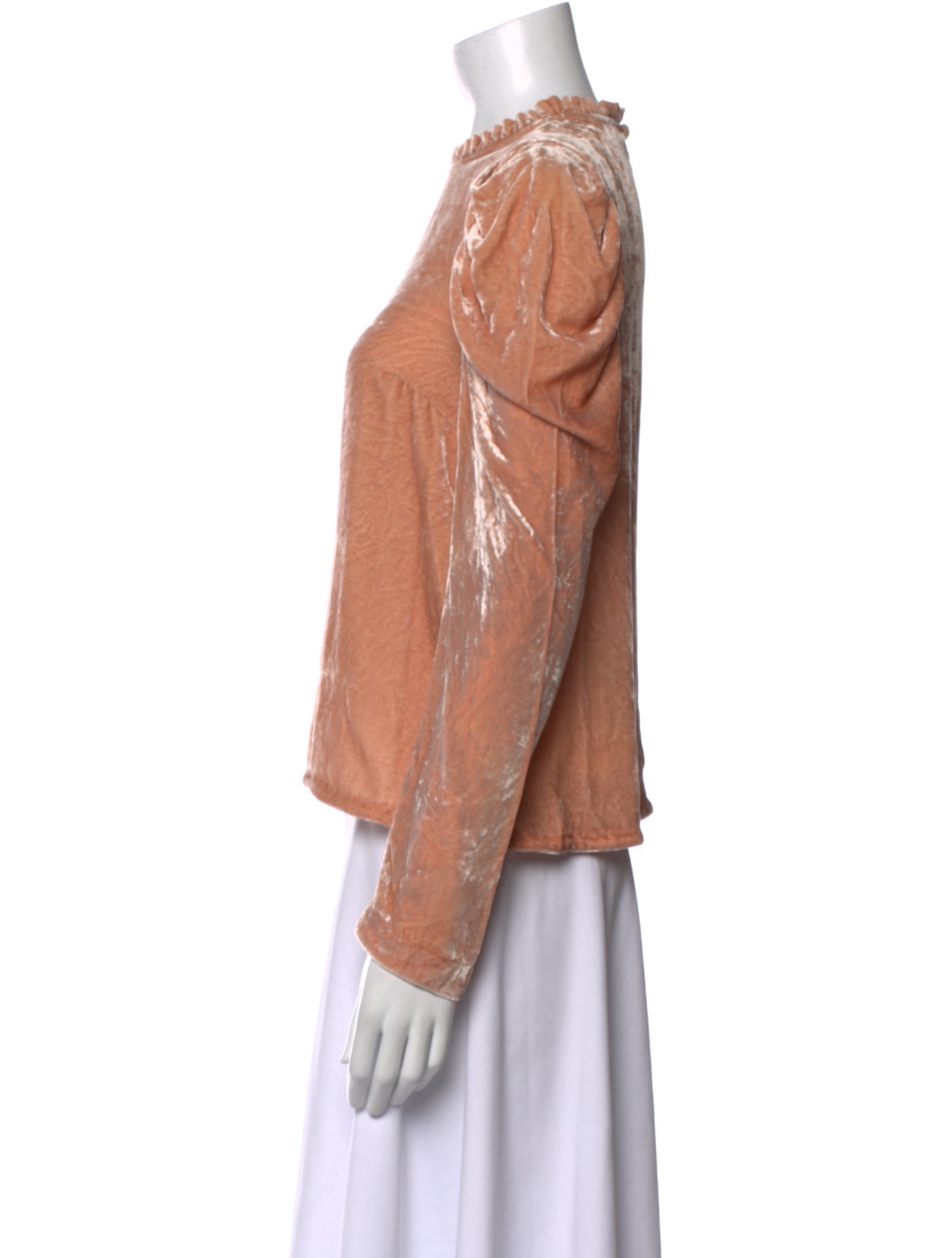 Ulla Johnson Velvet Mock Neck Blouse