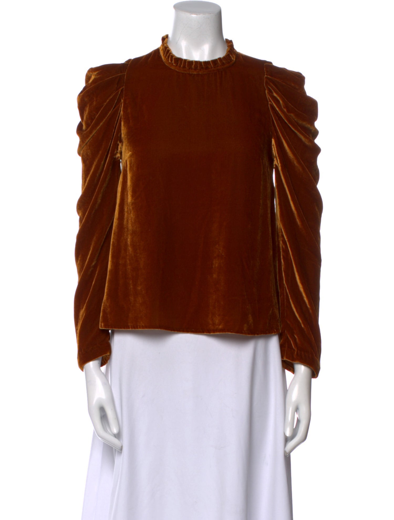 Ulla Johnson Mock Neck Long Sleeve Blouse