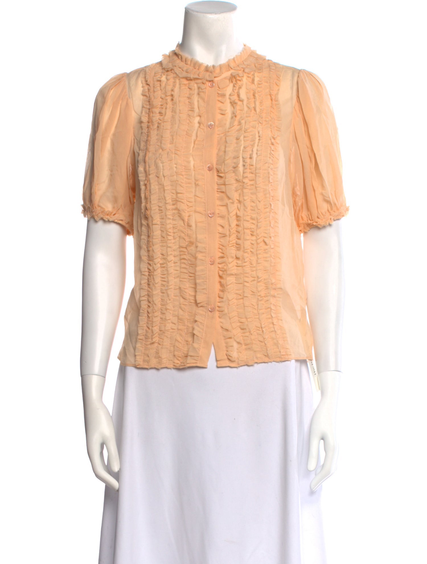 Ulla Johnson Silk Mock Neck Blouse w/ Tags