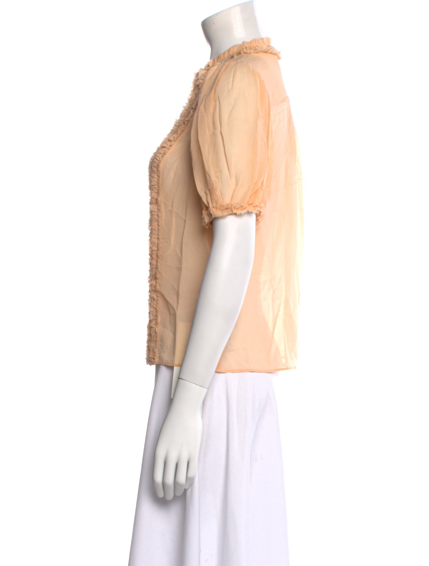 Ulla Johnson Silk Mock Neck Blouse w/ Tags
