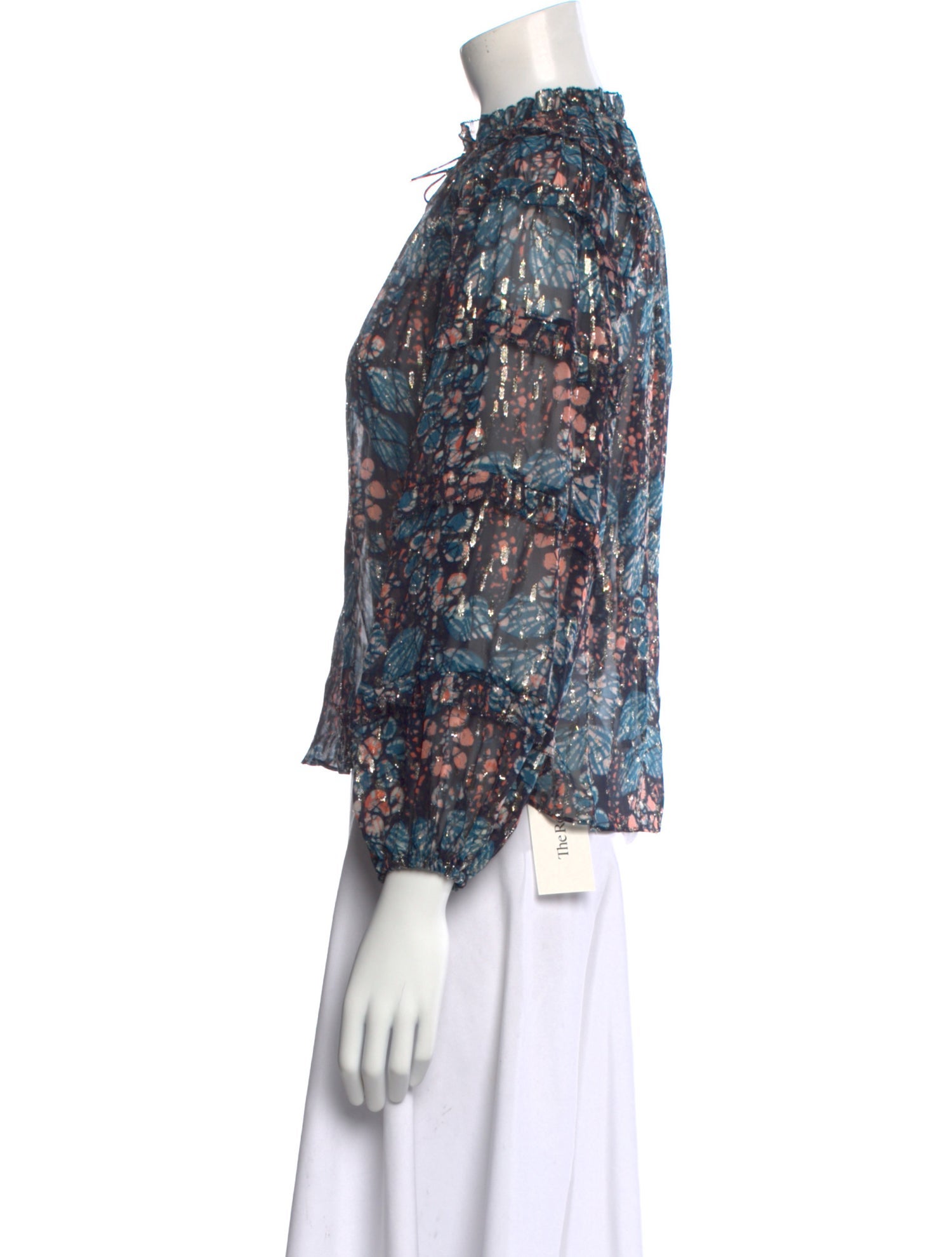 Ulla Johnson Silk Floral Print Blouse