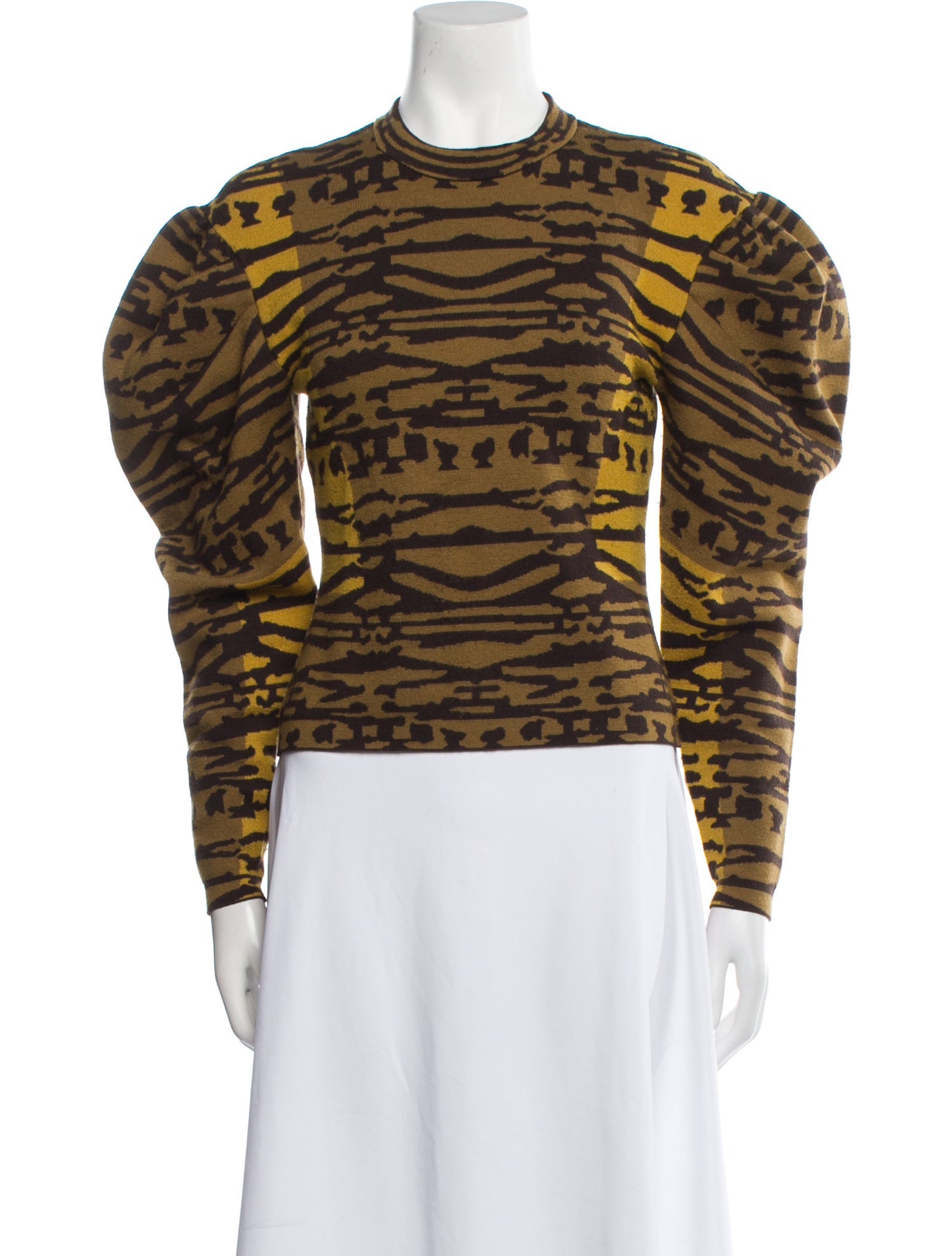 Ulla Johnson Wool Animal Print Sweater