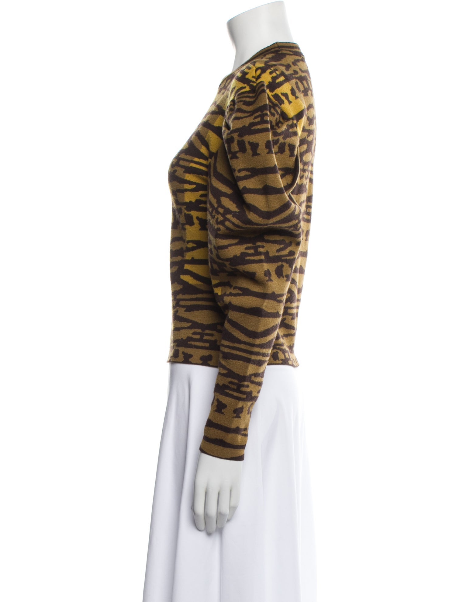 Ulla Johnson Wool Animal Print Sweater