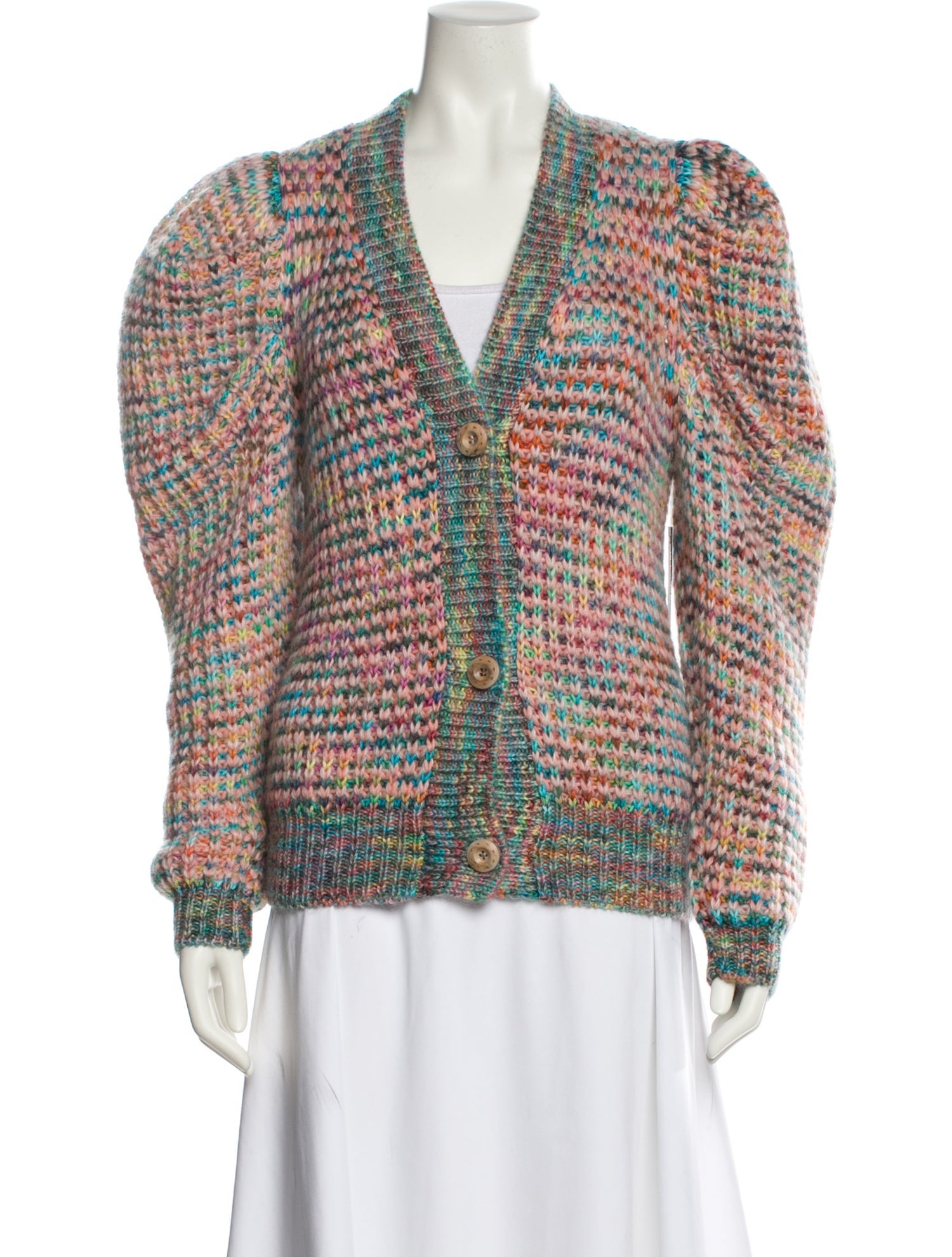 Ulla Johnson Printed V-Neck Sweater w/ Tags