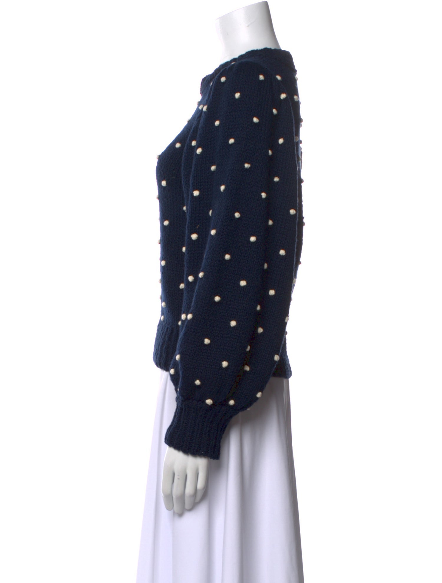 Ulla Johnson Polka Dot Print Crew Neck Sweatshirt
