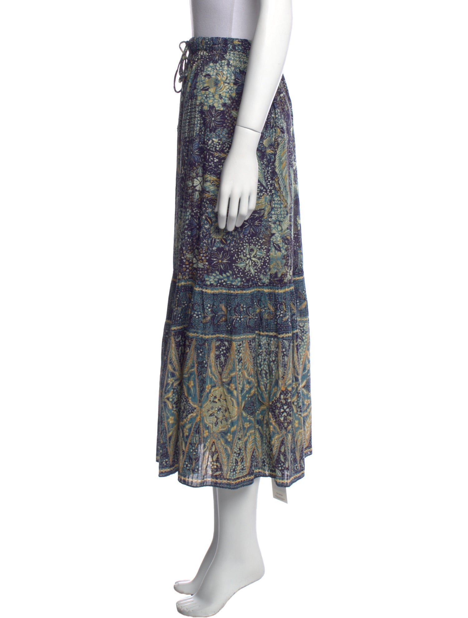 Ulla Johnson Paisley Print Midi Length Skirt