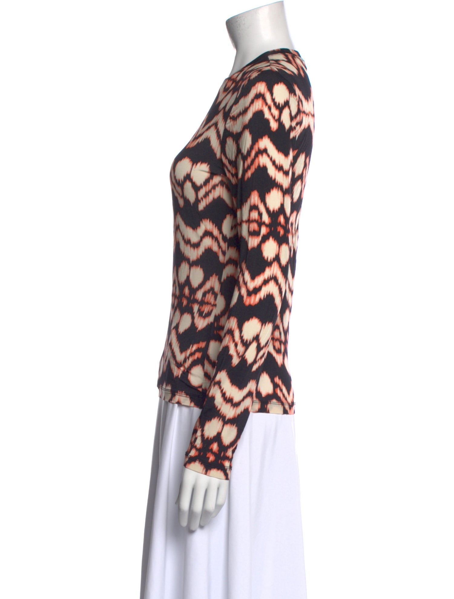 Ulla Johnson Printed Crew Neck Top