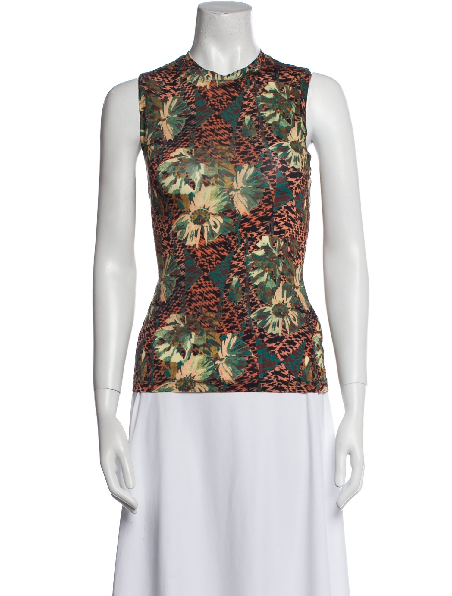 Ulla Johnson Floral Print Crew Neck Top