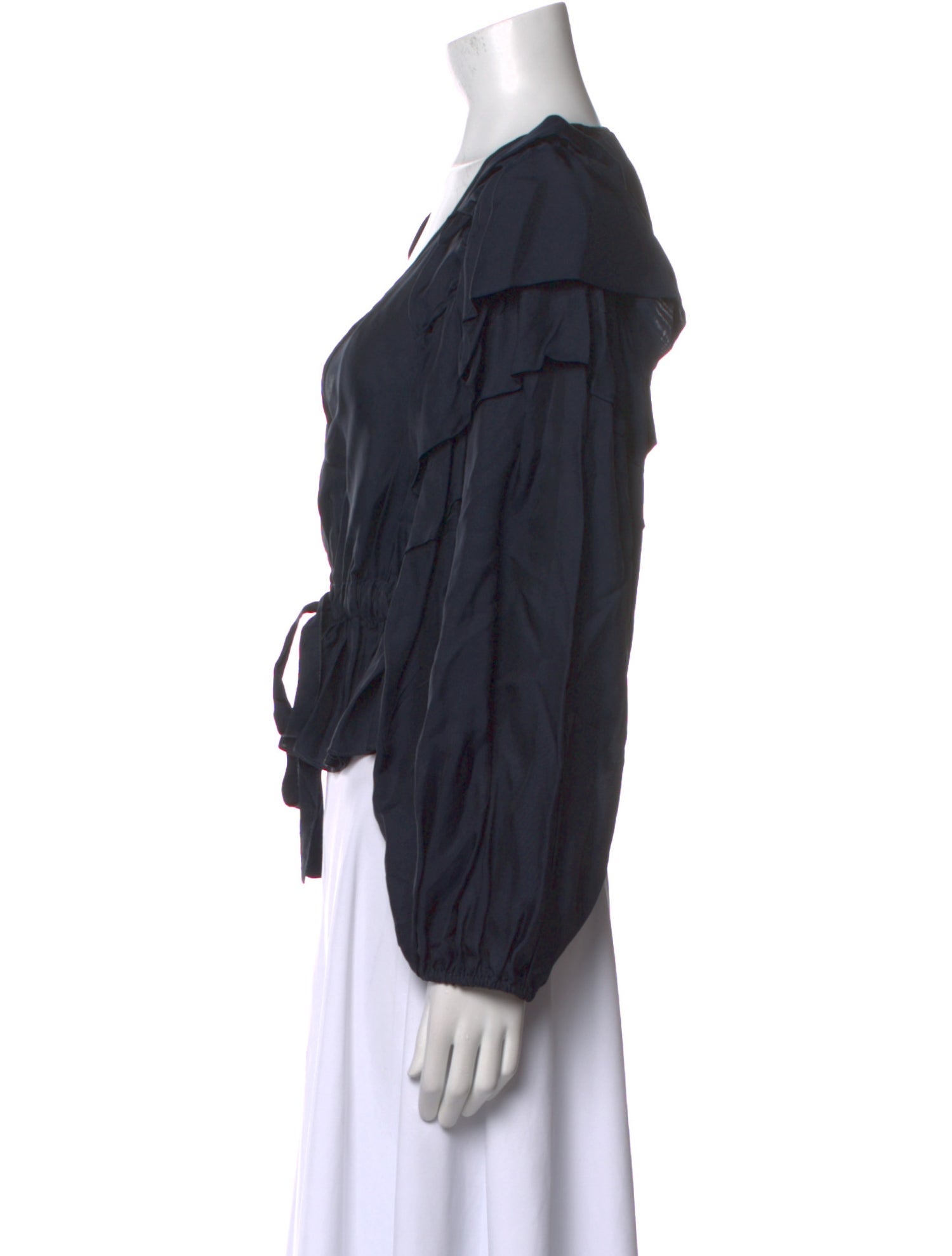 Ulla Johnson V-Neck Long Sleeve Blouse