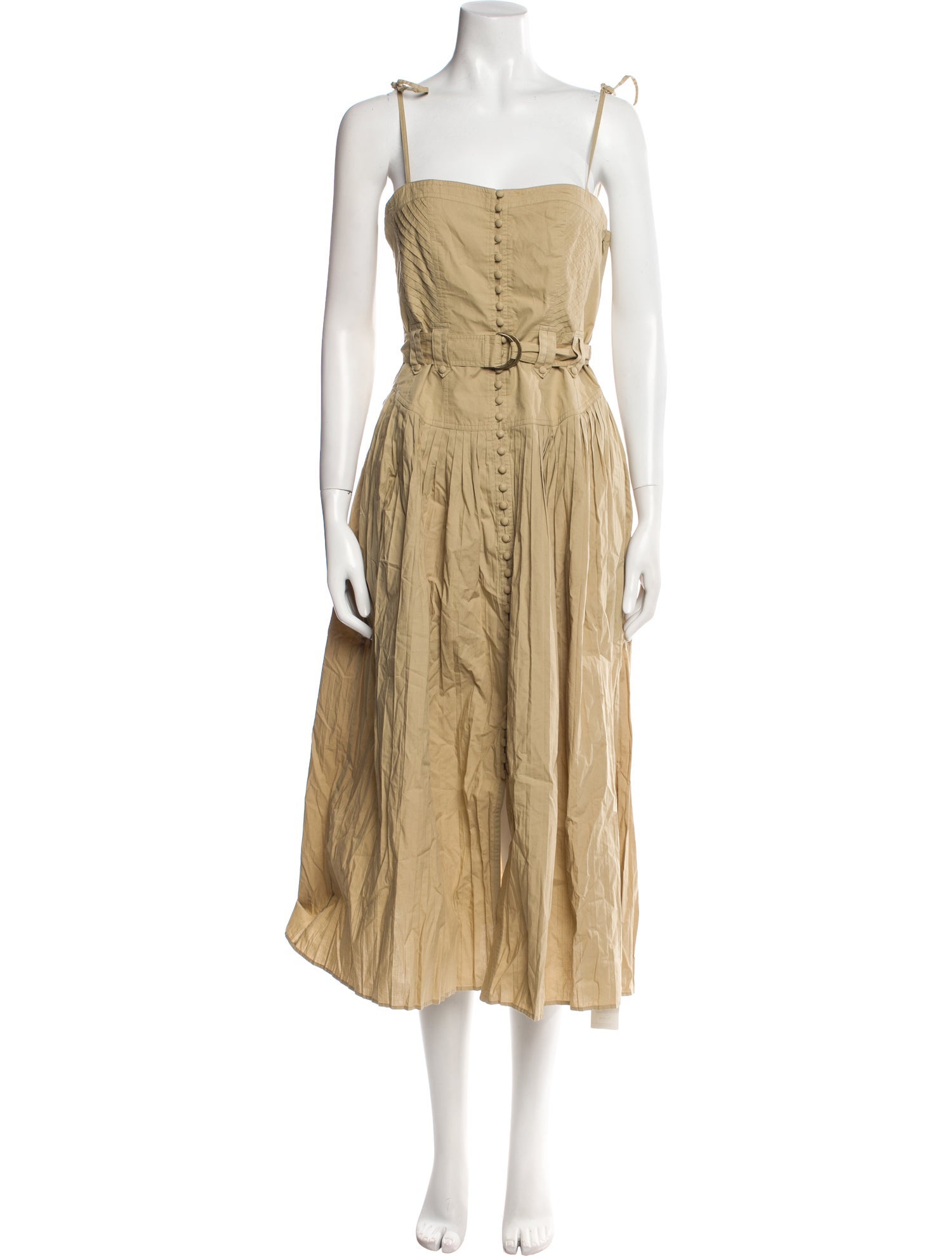 Ulla Johnson Square Neckline Midi Length Dress