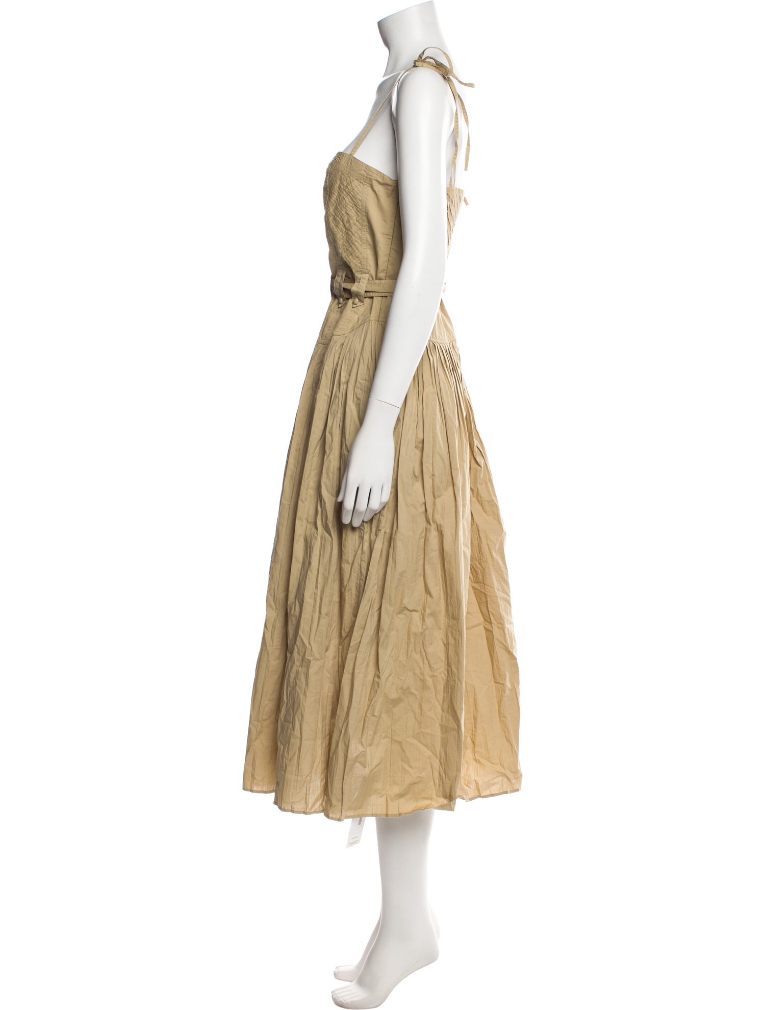 Ulla Johnson Square Neckline Midi Length Dress