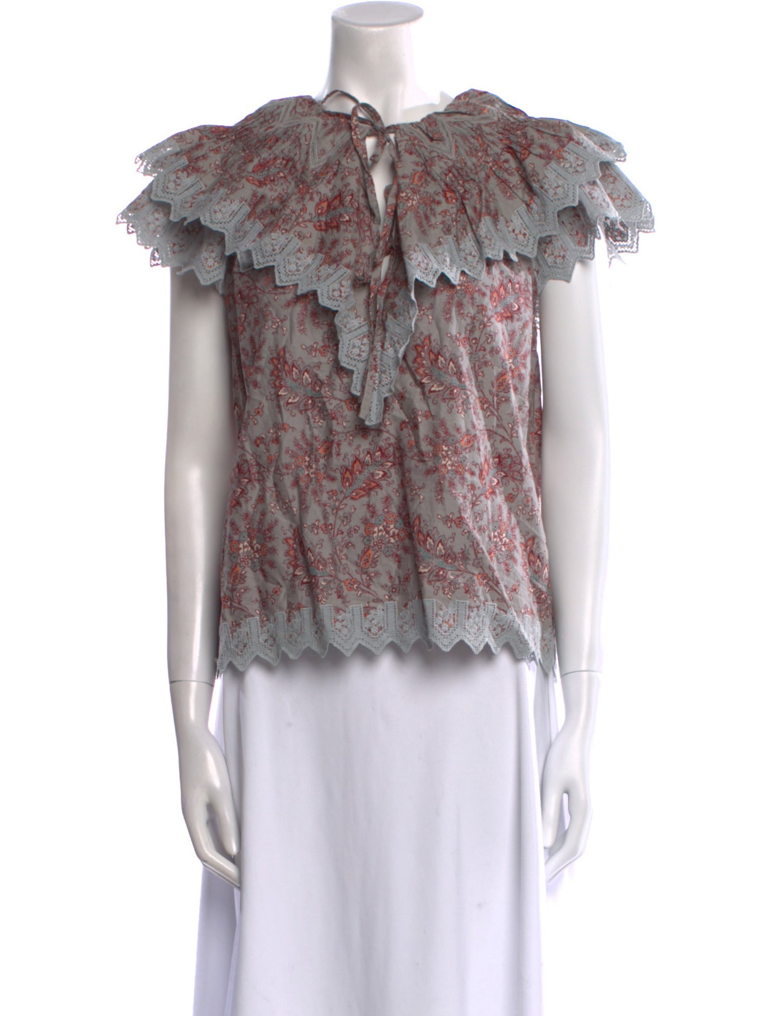 Ulla Johnson Lace Pattern Off-The-Shoulder Blouse w/ Tags