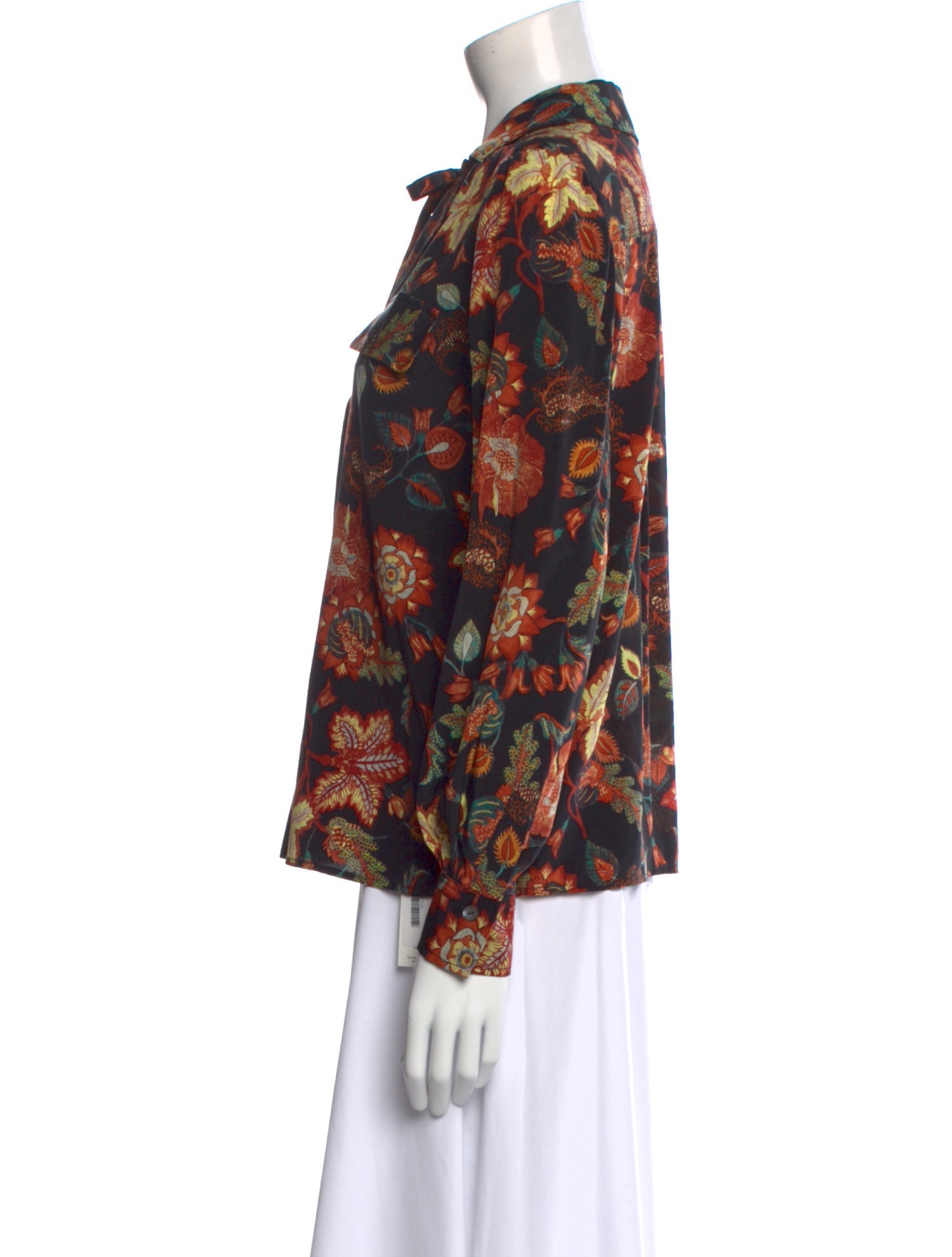 Ulla Johnson Silk Floral Print Blouse