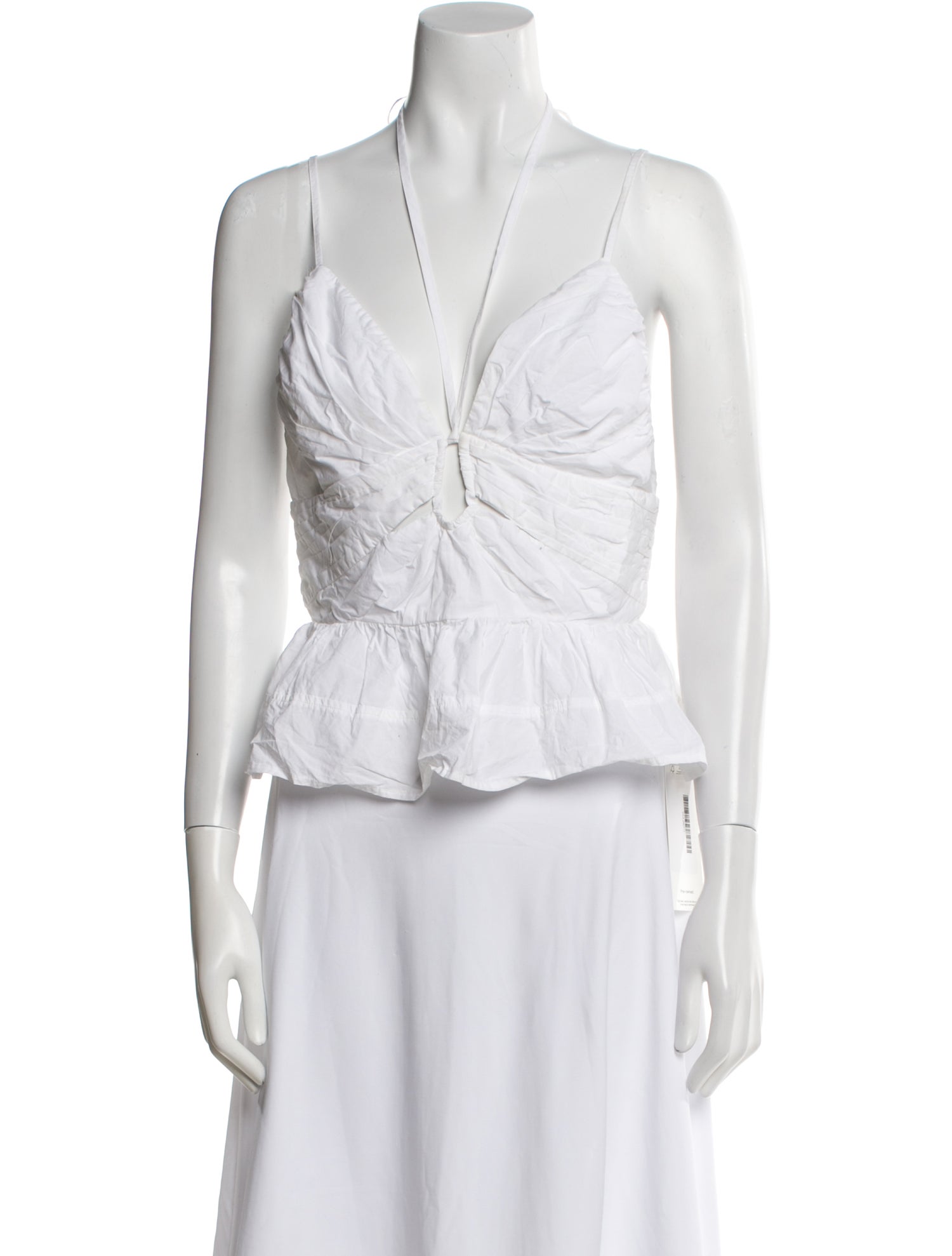 Ulla Johnson V-Neck Sleeveless Crop Top