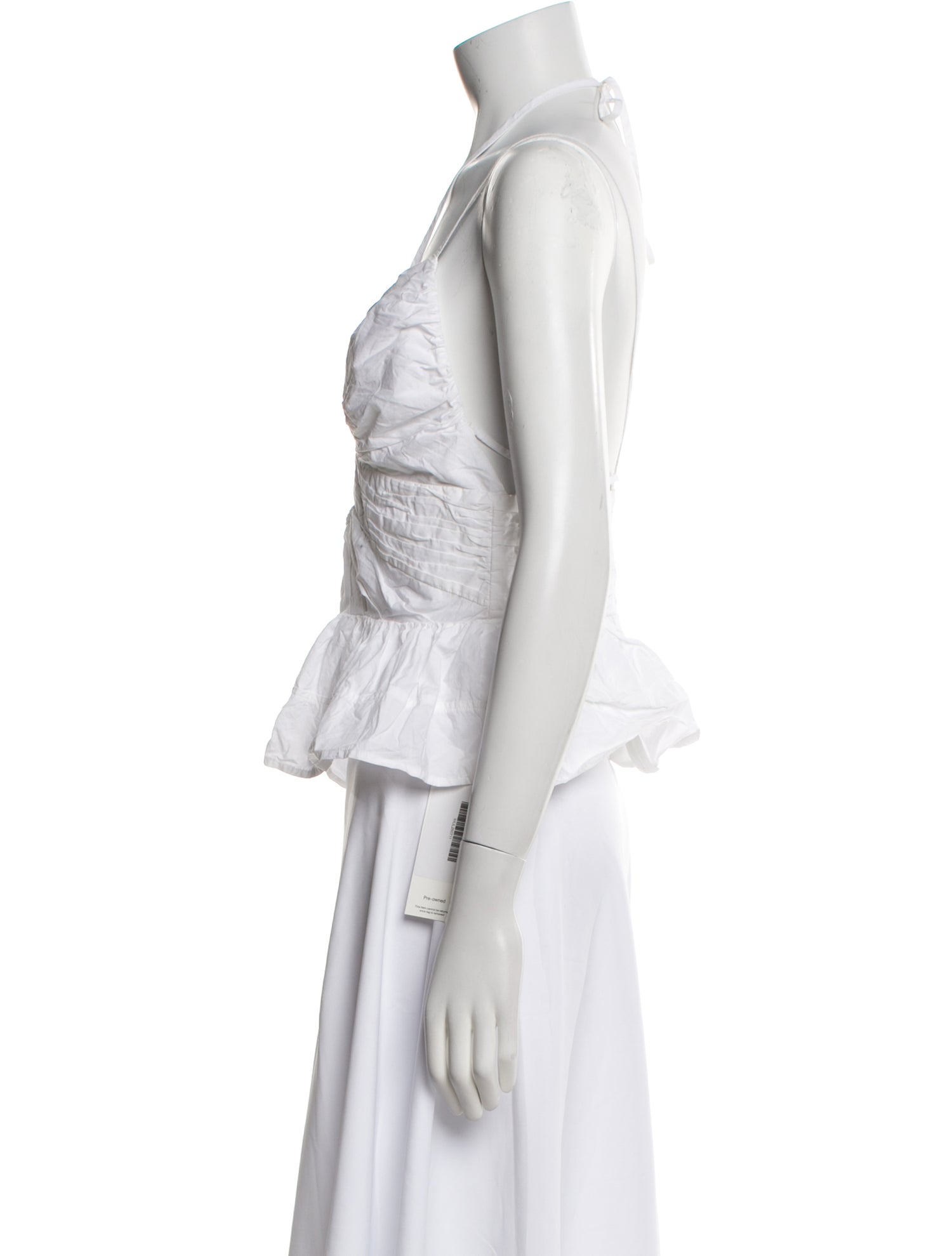 Ulla Johnson V-Neck Sleeveless Crop Top