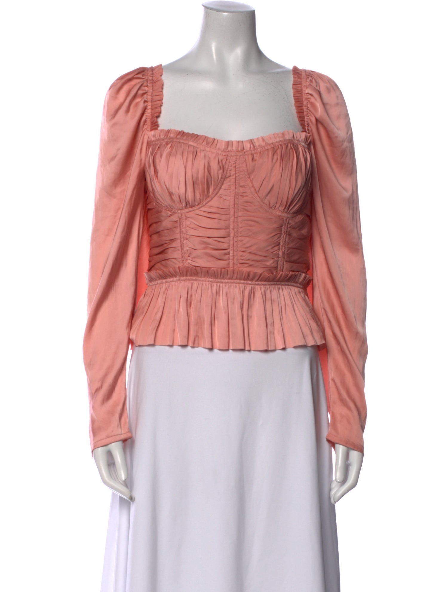 Ulla Johnson Square Neckline Long Sleeve Blouse