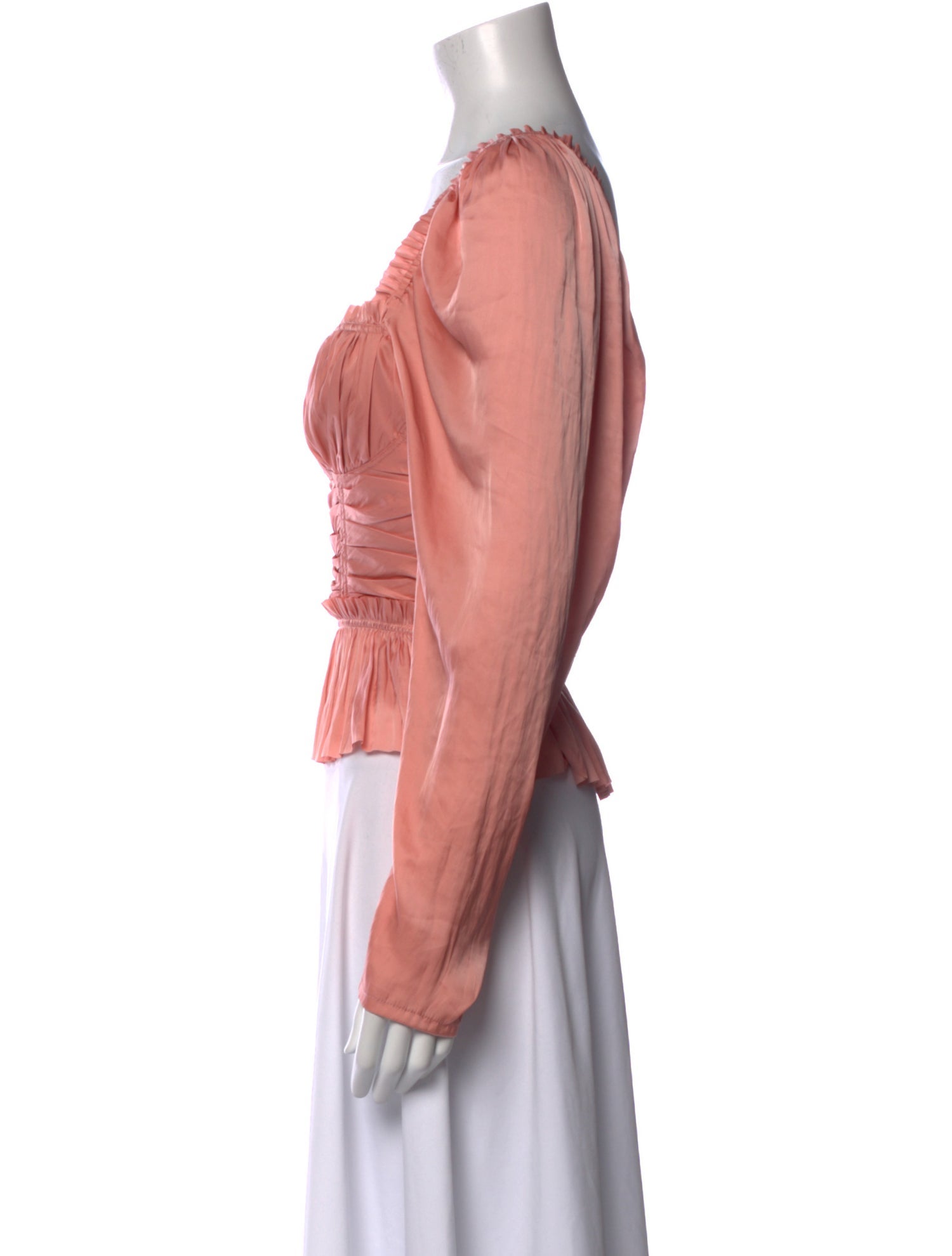 Ulla Johnson Square Neckline Long Sleeve Blouse