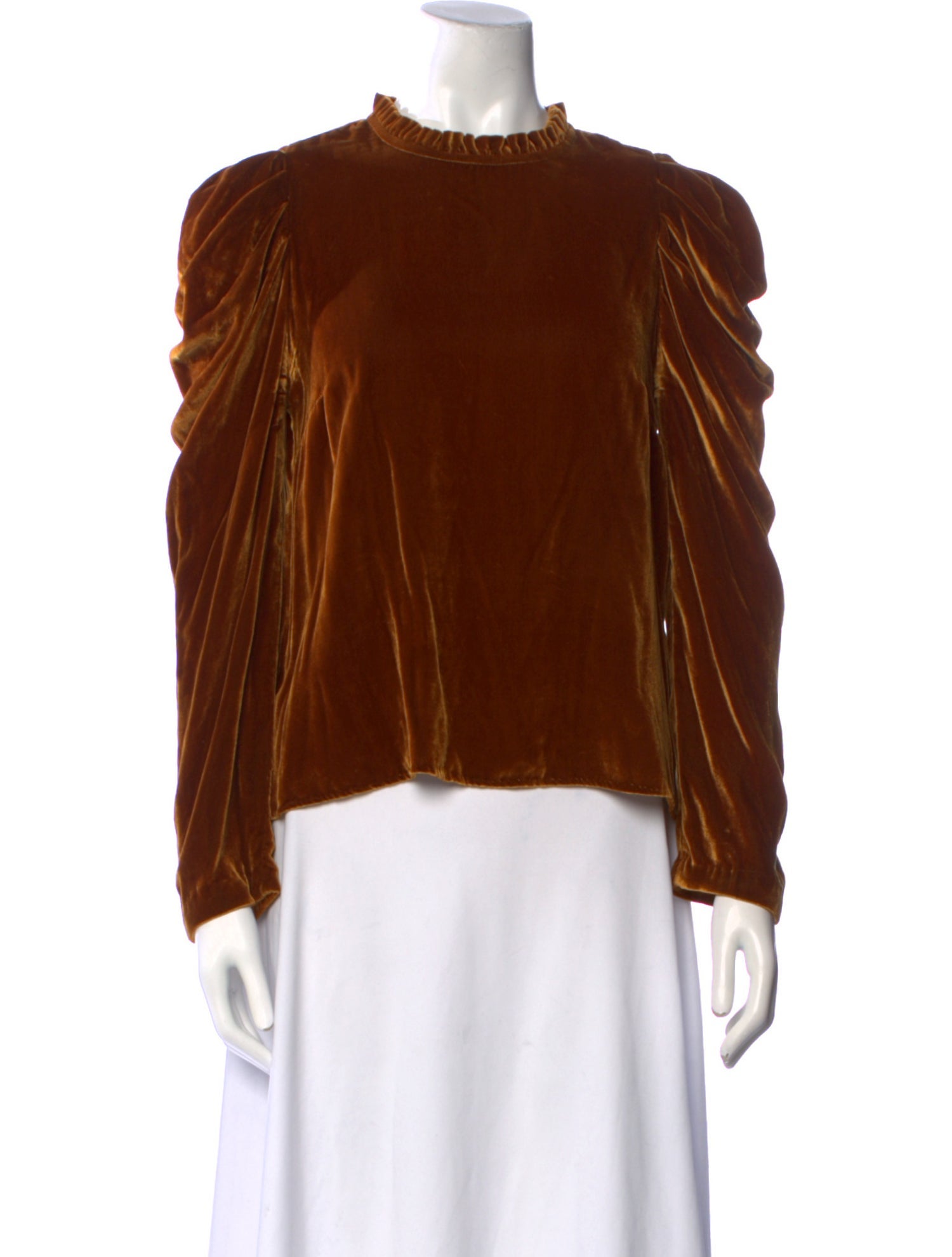 Ulla Johnson Mock Neck Long Sleeve Blouse