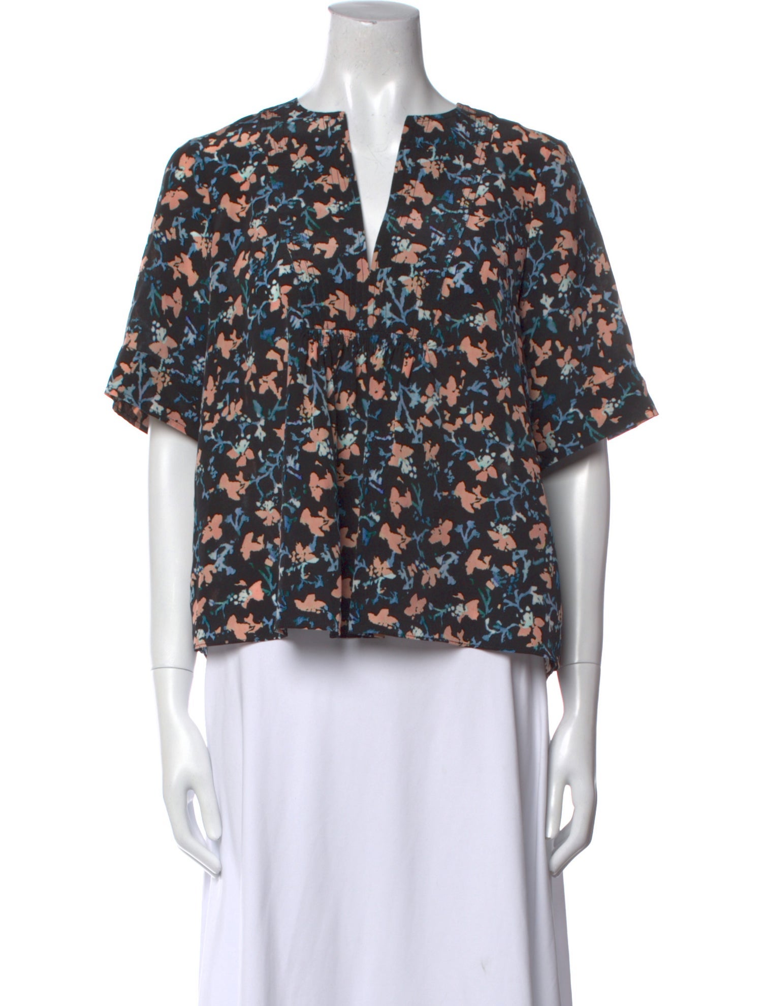 Ulla Johnson Silk Floral Print Blouse