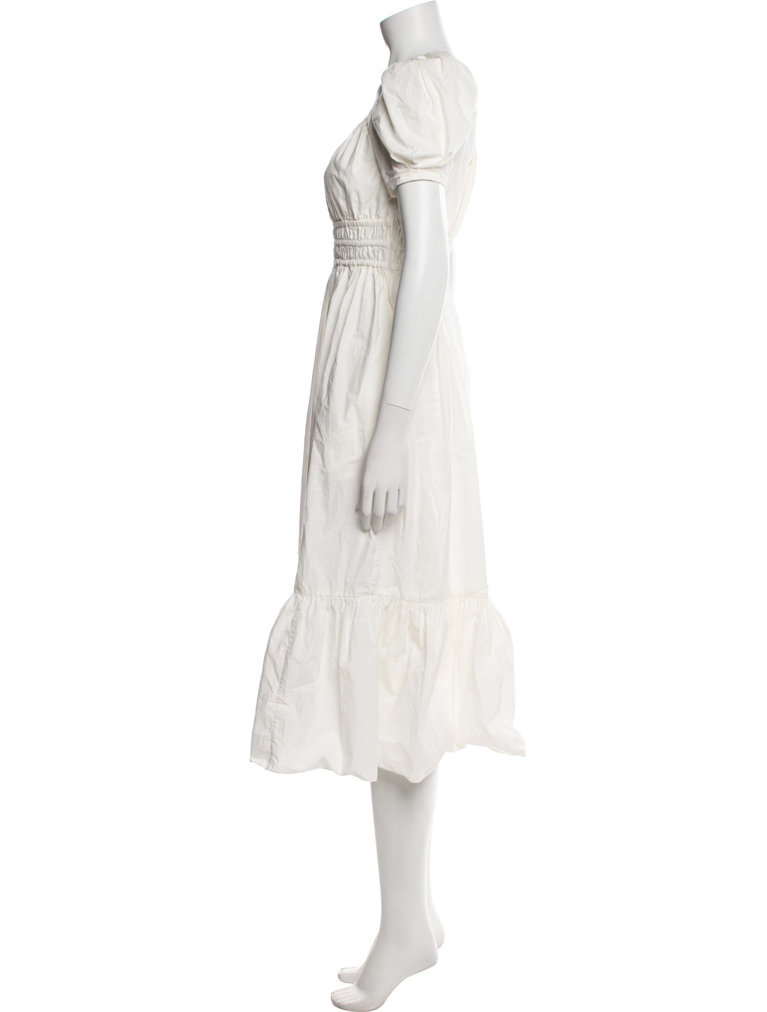 Ulla Johnson Scoop Neck Midi Length Dress