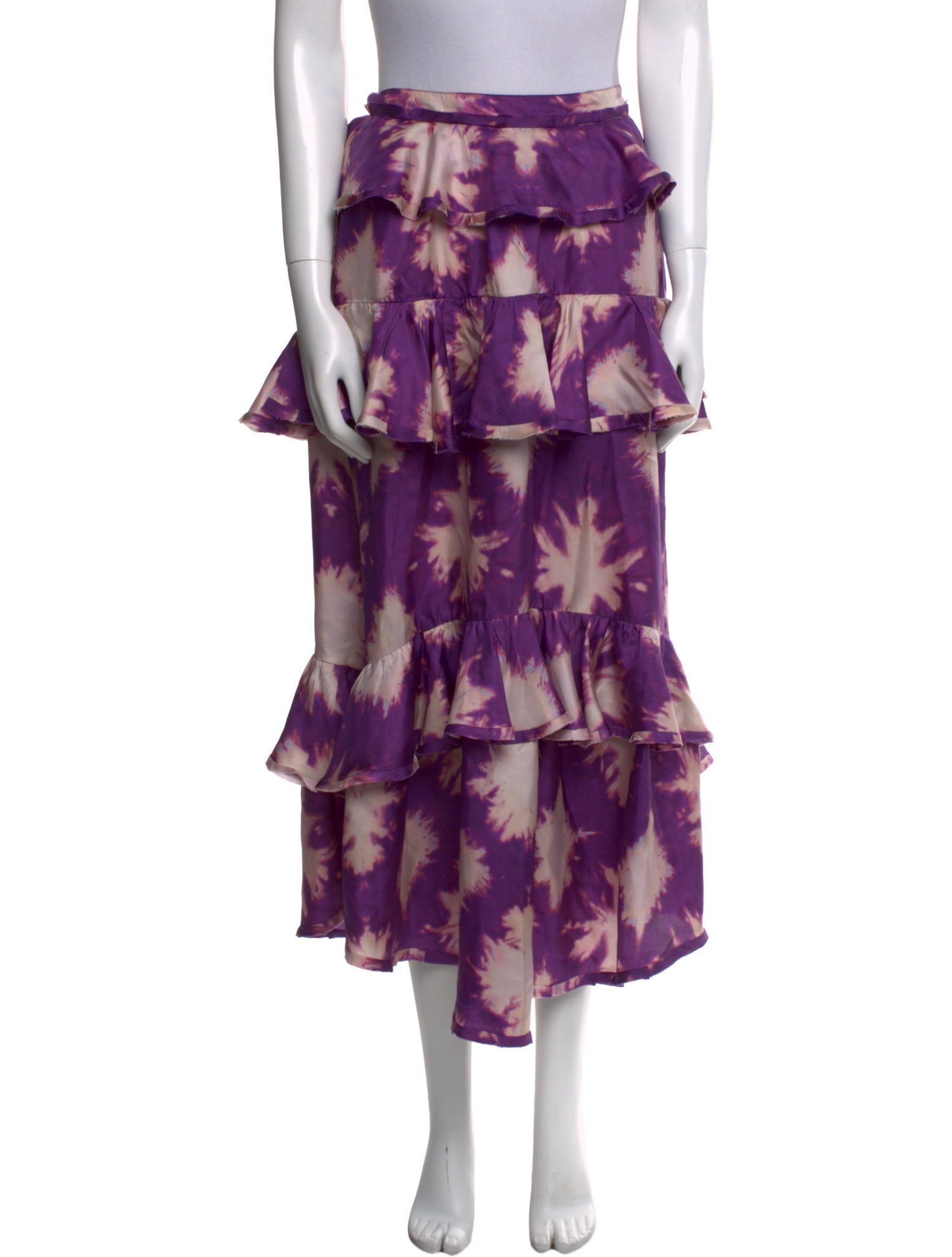 Ulla Johnson Silk Midi Length Skirt