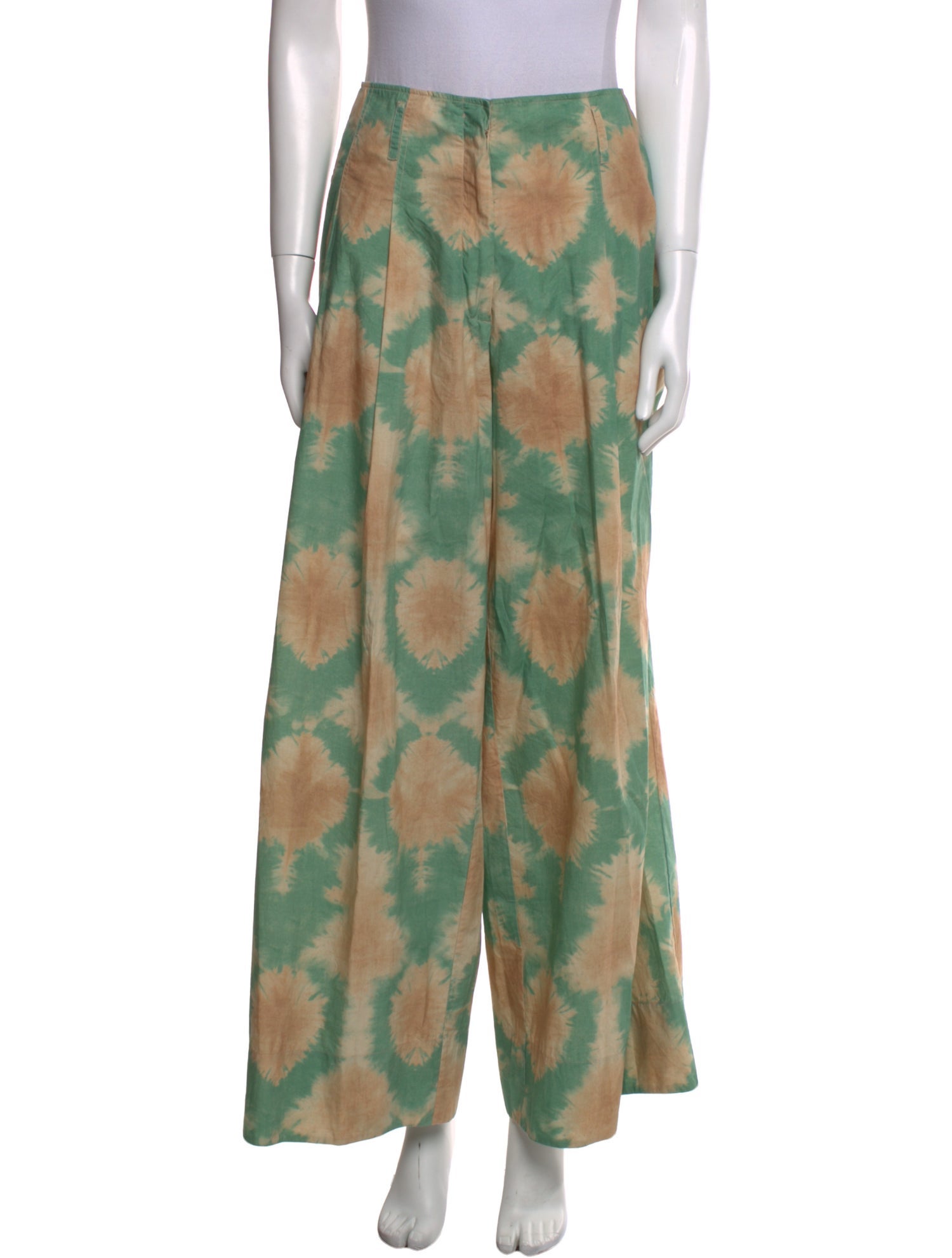 Ulla Johnson Tie-Dye Print Wide Leg Pants